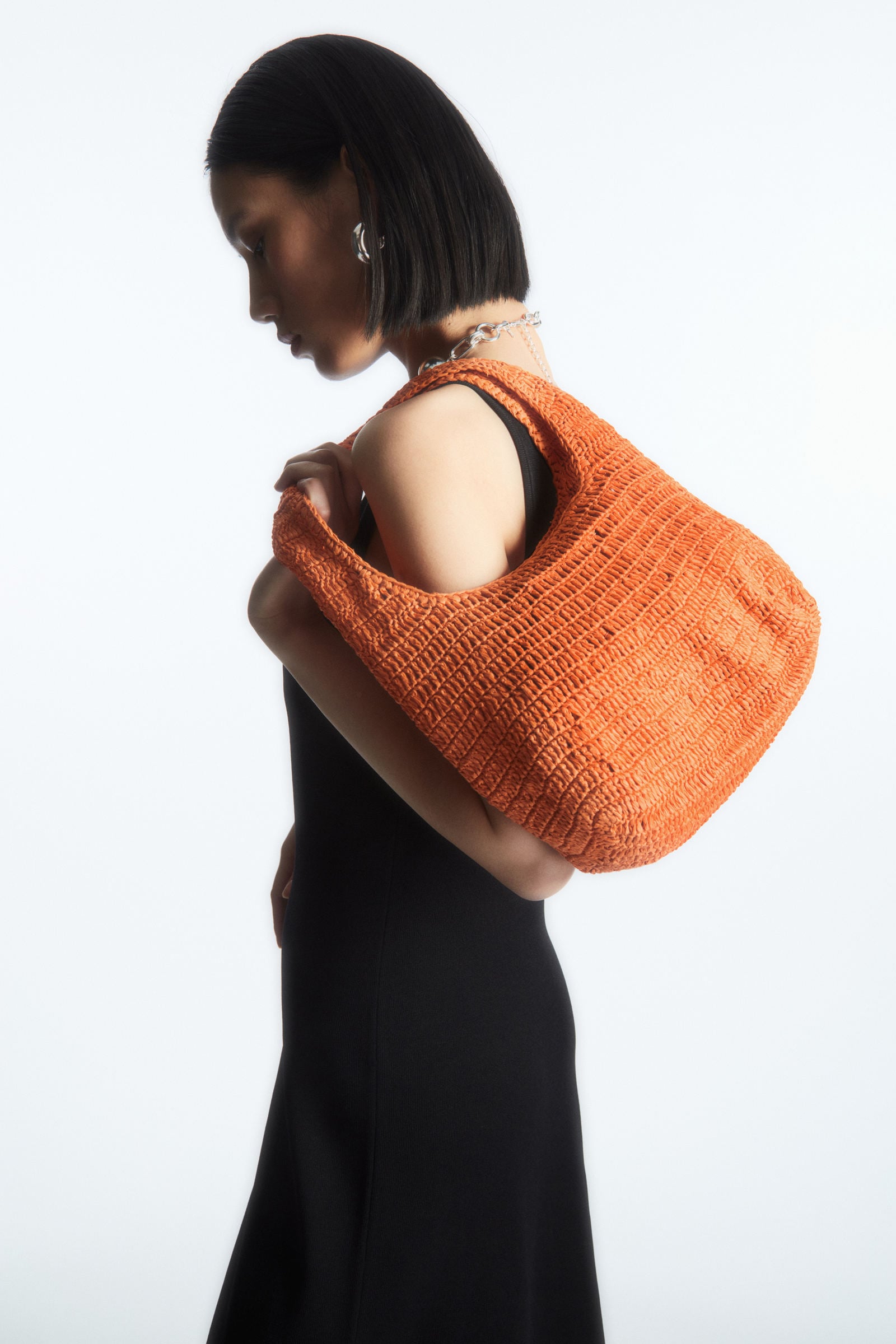 Mini Raffia Shoulder Bag Cos