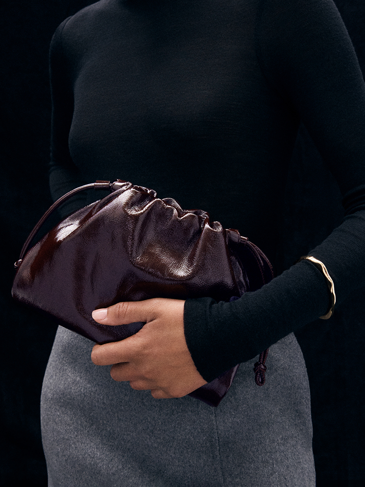  MINI CAVATELLI CLUTCH - LEATHER