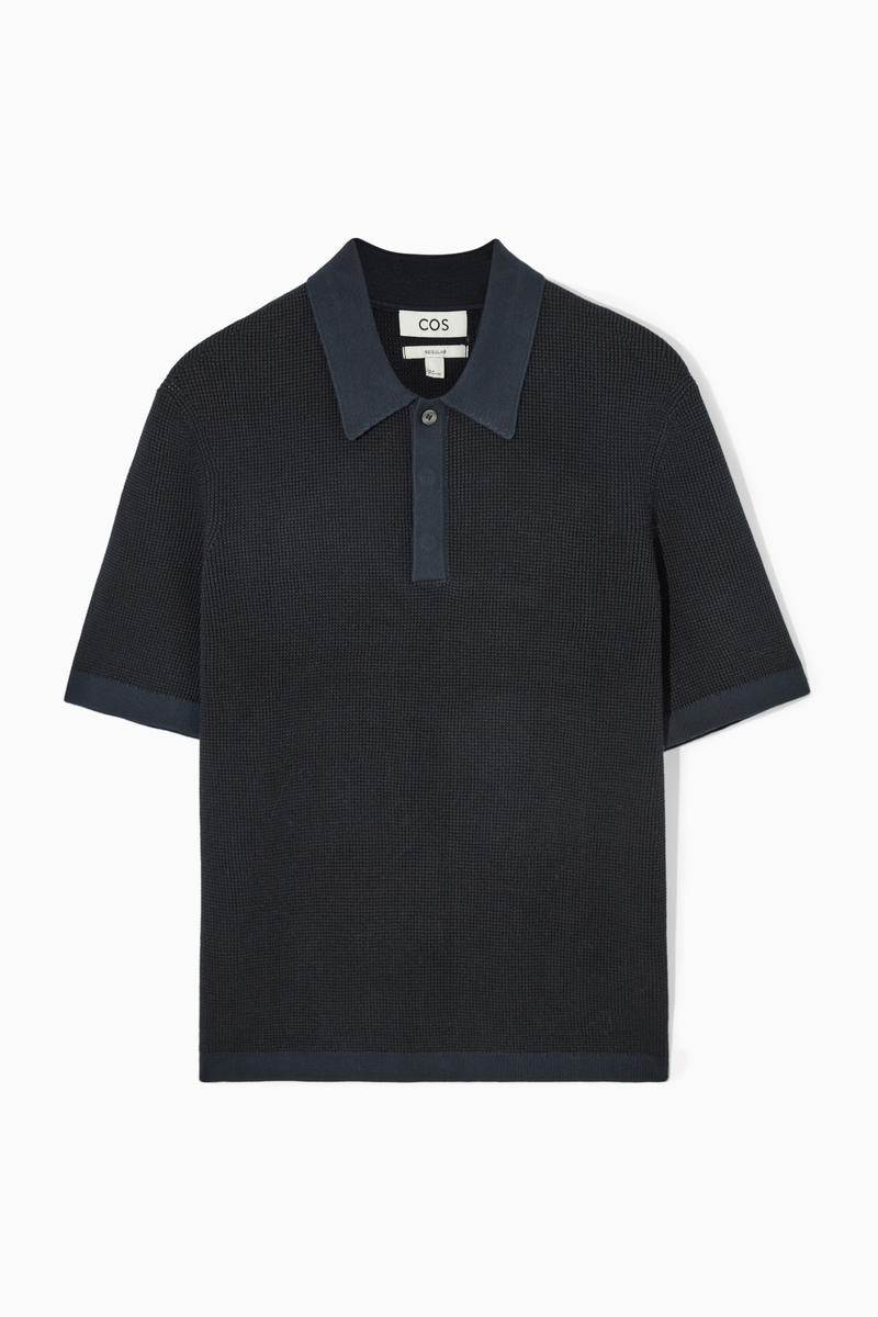 REGULAR-FIT KNITTED POLO SHIRT