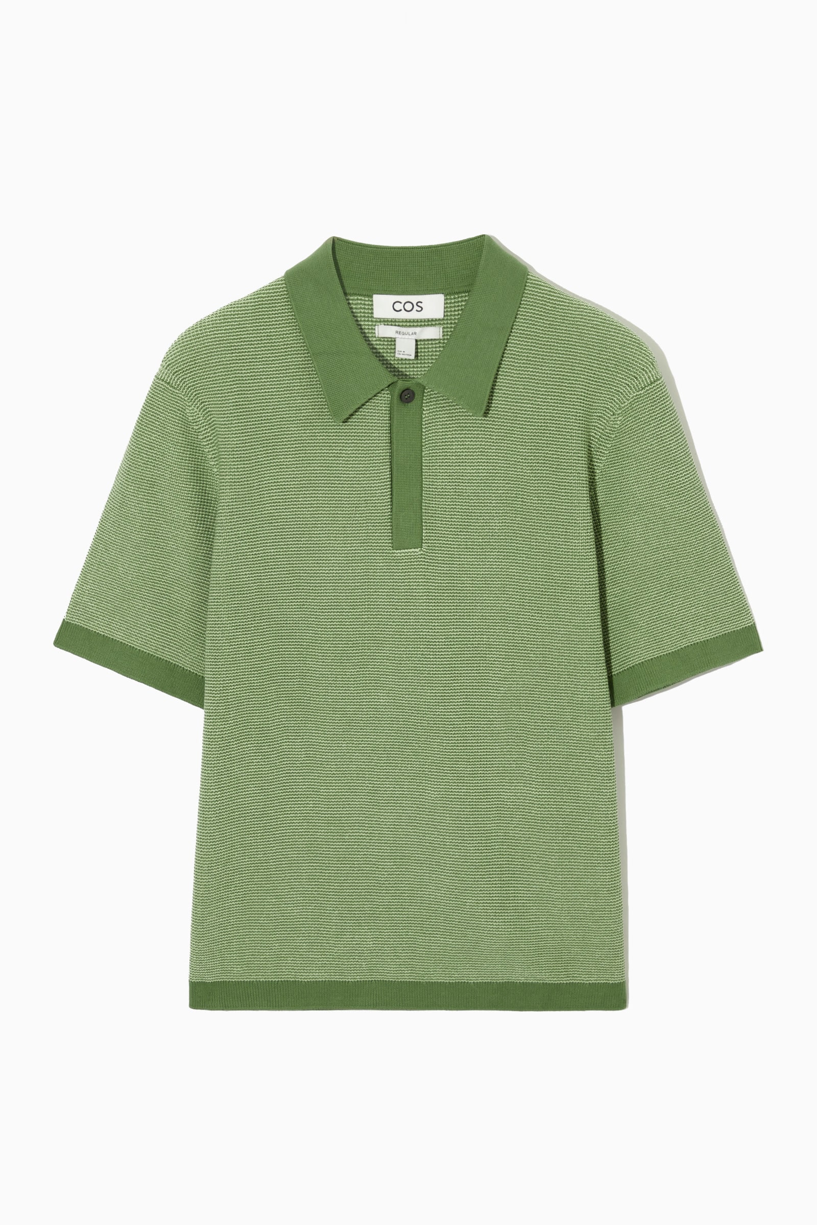 REGULAR-FIT KNITTED POLO SHIRT レギュラーフィット ニット