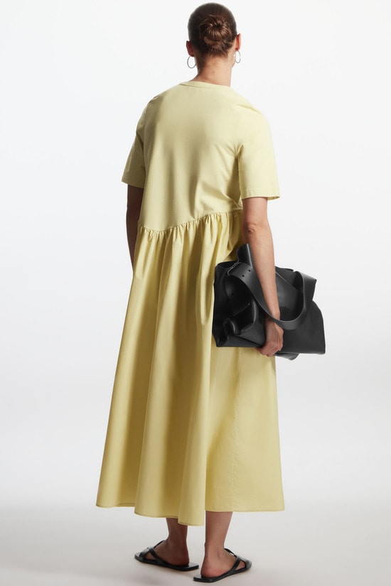 OVERSIZED ASYMMETRIC-WAIST DRESS