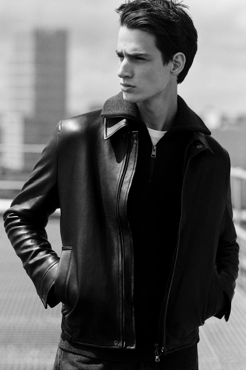 LEATHER BLOUSON JACKET