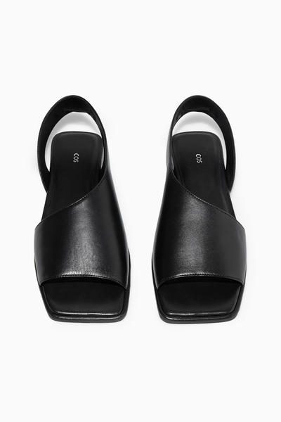 LEATHER SLINGBACK SANDALS レザーストラップバックサンダル｜COS コス