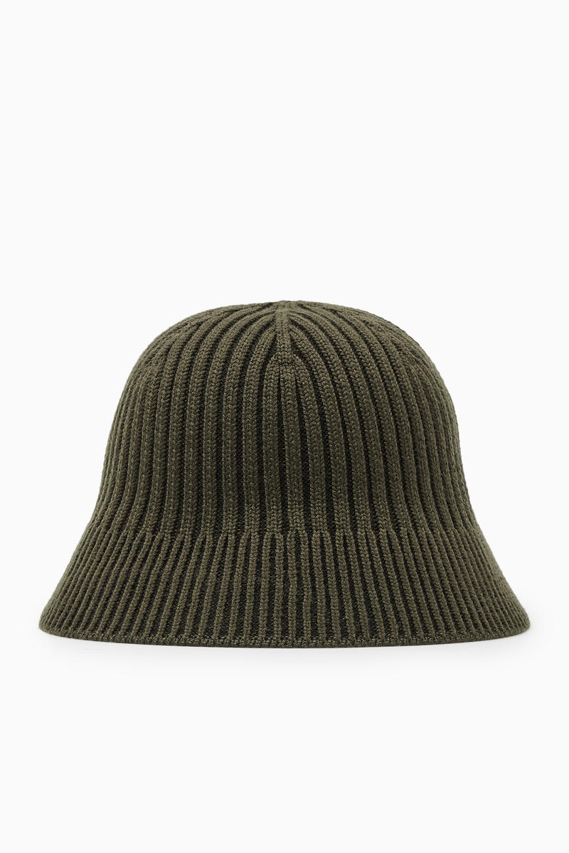 RIBBED MERINO WOOL BUCKET HAT