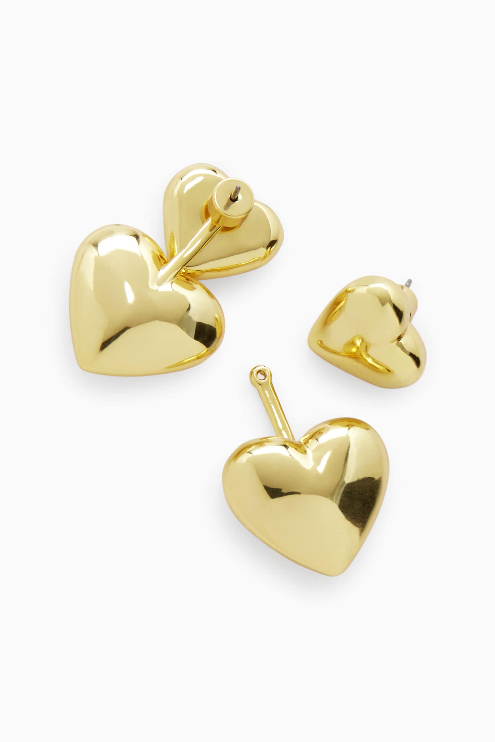 CONVERTIBLE HEART DROP EARRINGS ハートドロップイヤリング｜COS コス 公式オンラインストア