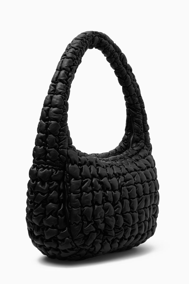 QUILTED OVERSIZED LEATHER BAG