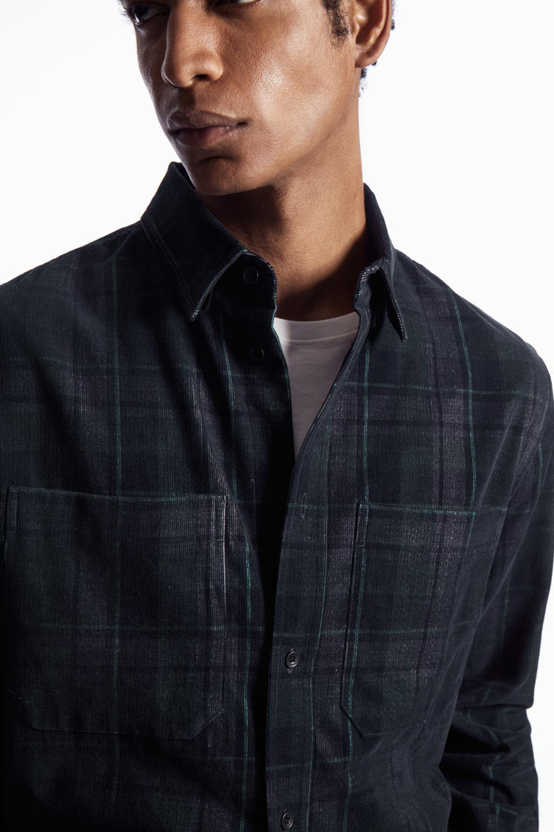 CHECKED CORDUROY SHIRT