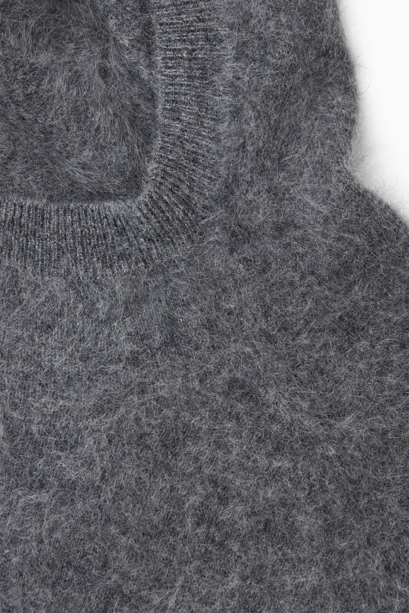 TEXTURED PURE CASHMERE HOODIE