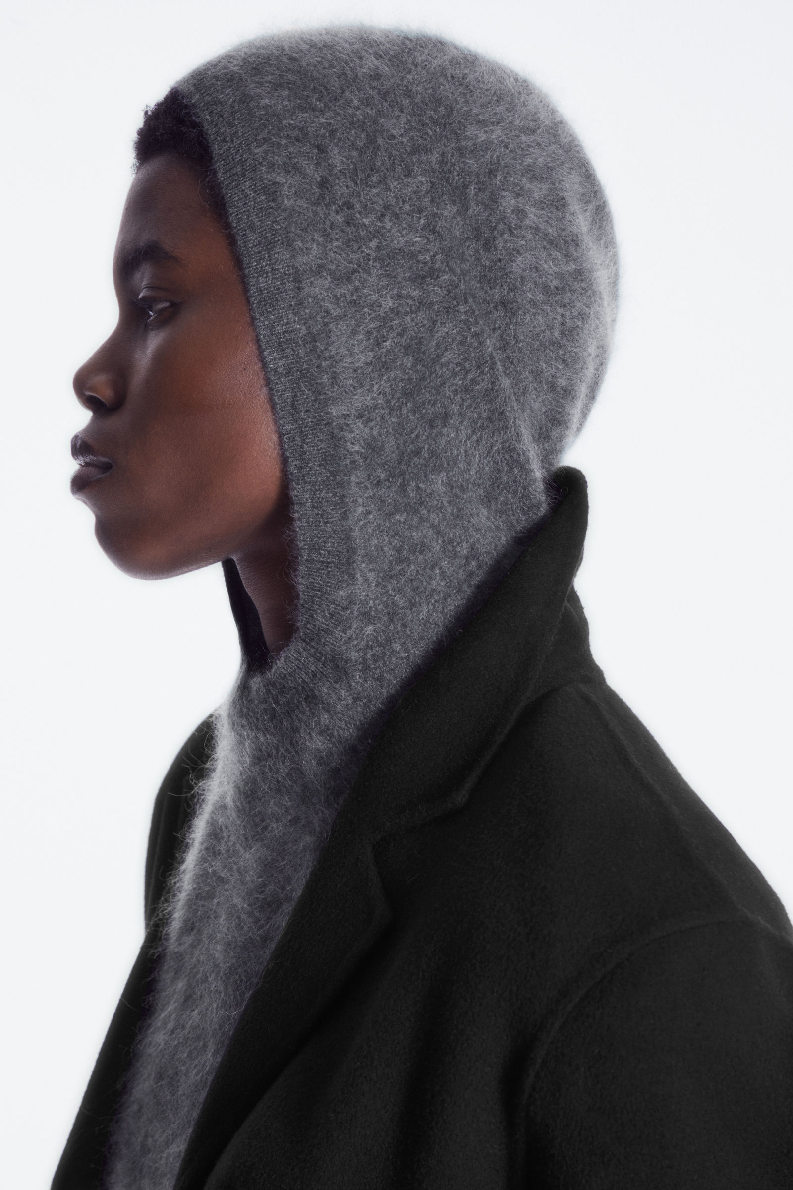 TEXTURED PURE CASHMERE HOODIE テクスチャードピュア 