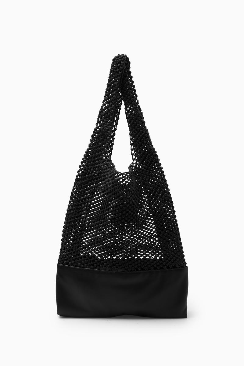 WOVEN TOTE - LEATHER