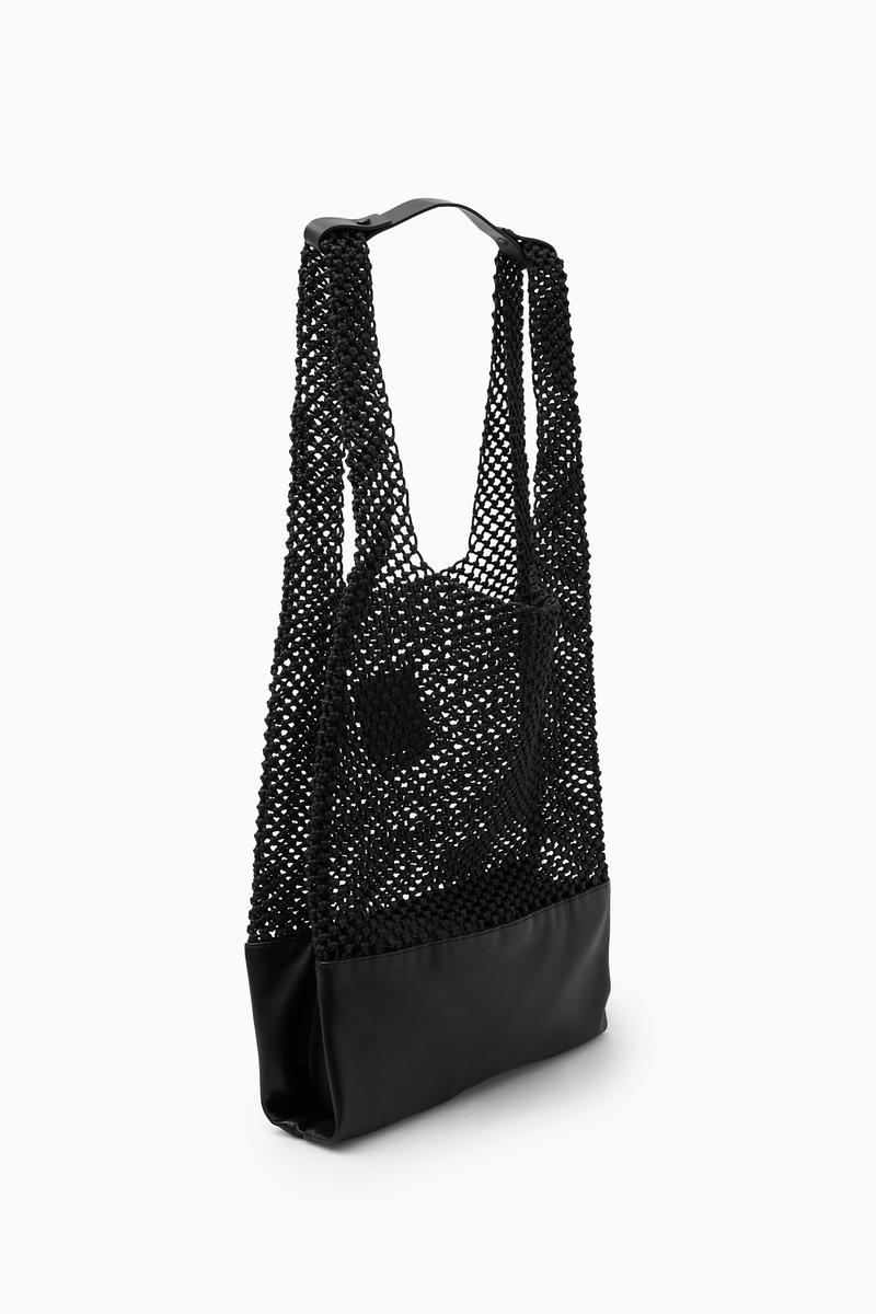 WOVEN TOTE - LEATHER