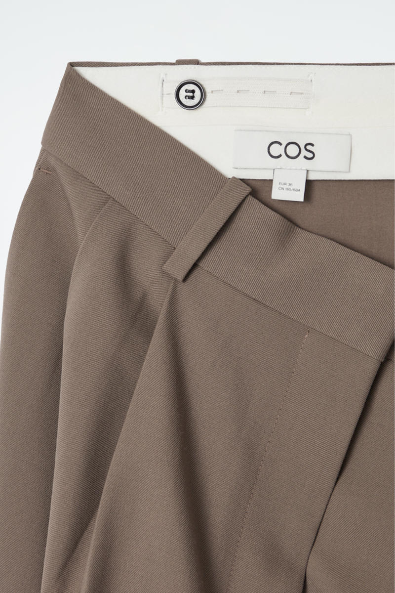 WIDE-LEG TAILORED TWILL TROUSERS ワイドレッグテーラードツイルパンツ｜COS コス 公式オンラインストア