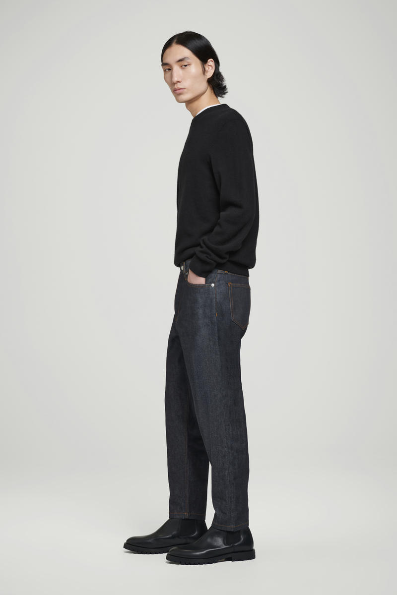 COS MARGIN RAW SELVEDGE JEANS - テーパード