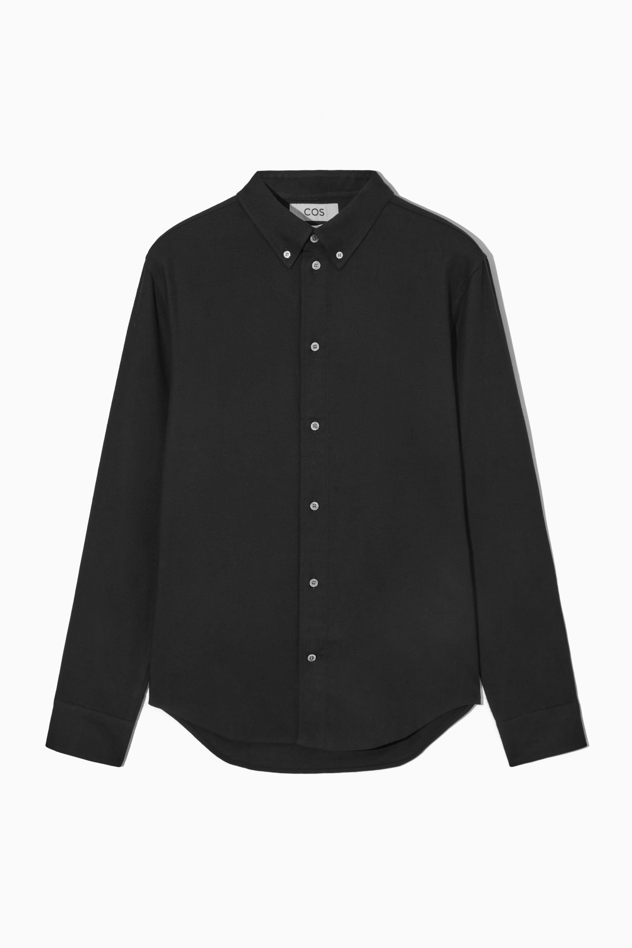 BRUSHED-COTTON TAILORED SHIRT