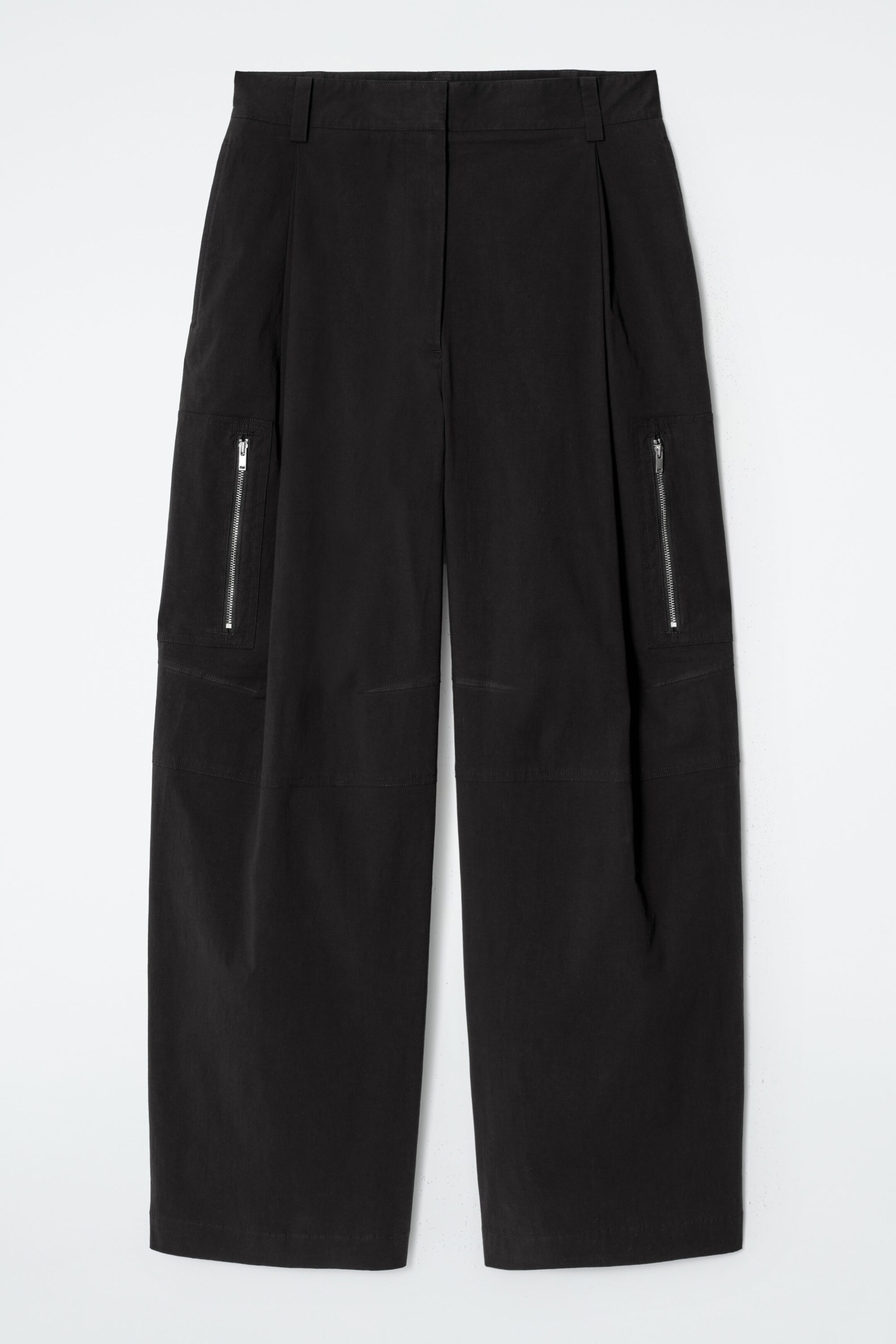 UTILITY BARREL-LEG CARGO TROUSERS