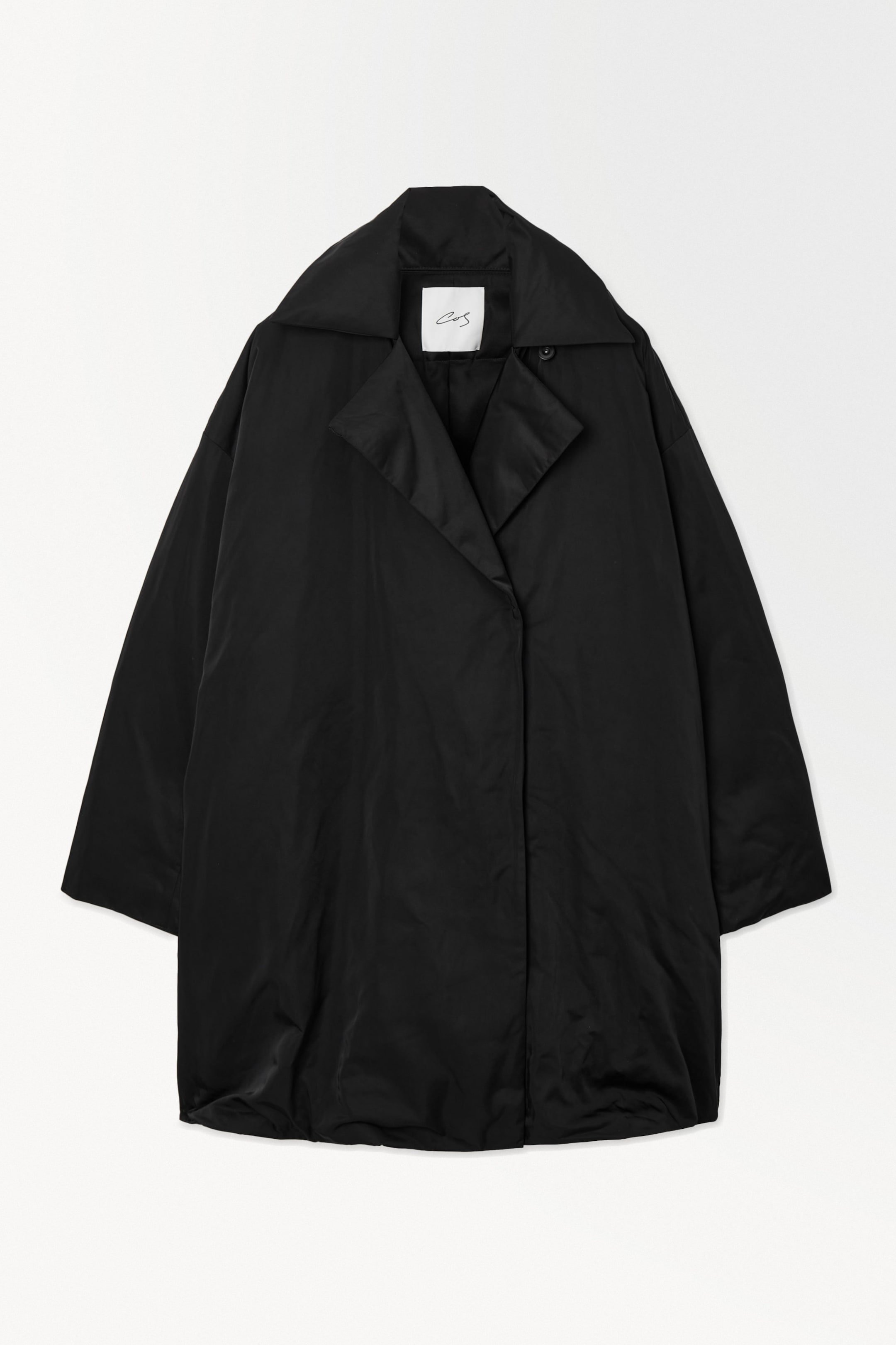 THE RECYCLED-DOWN PADDED COAT - BLACK