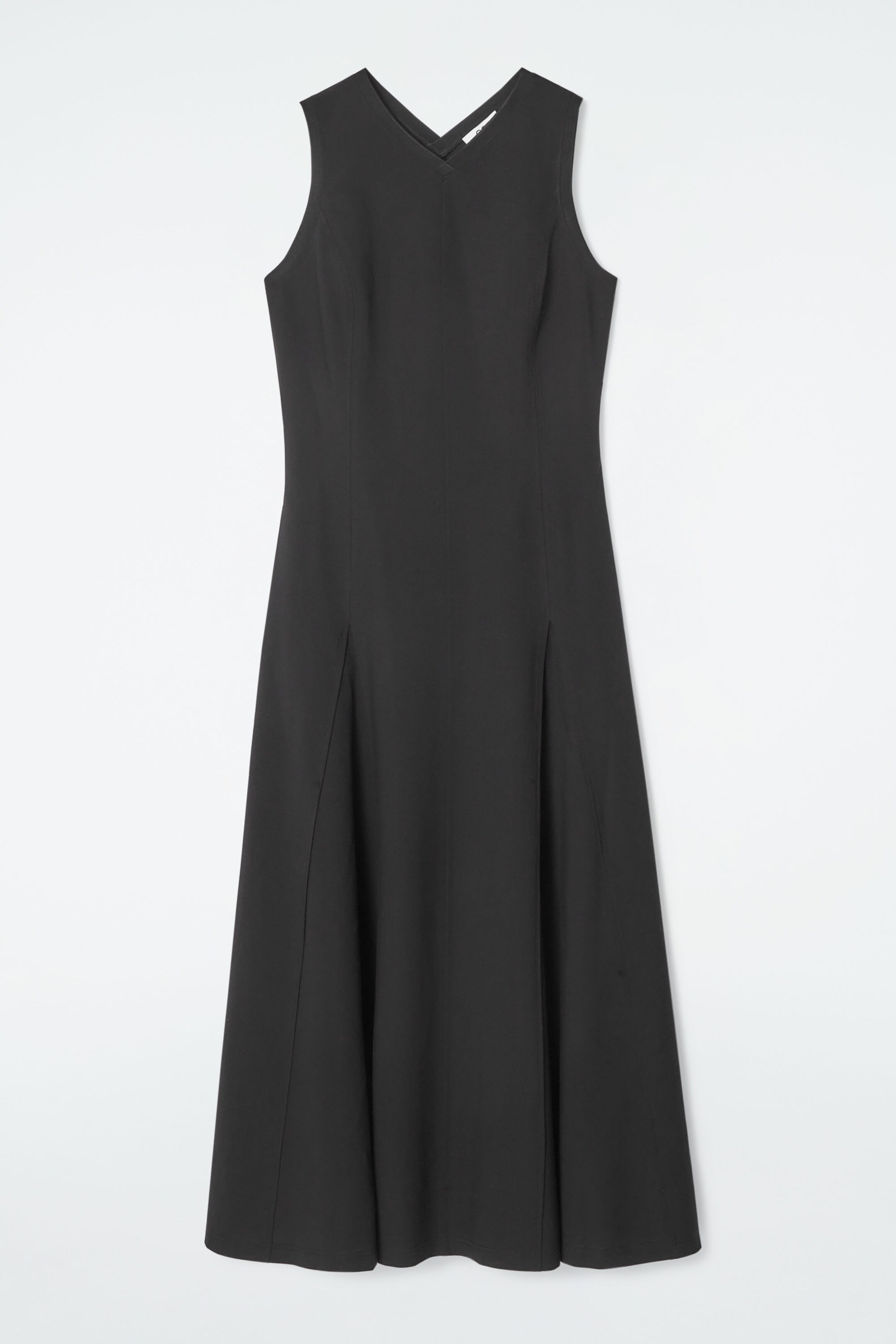 FLARED JERSEY MAXI DRESS