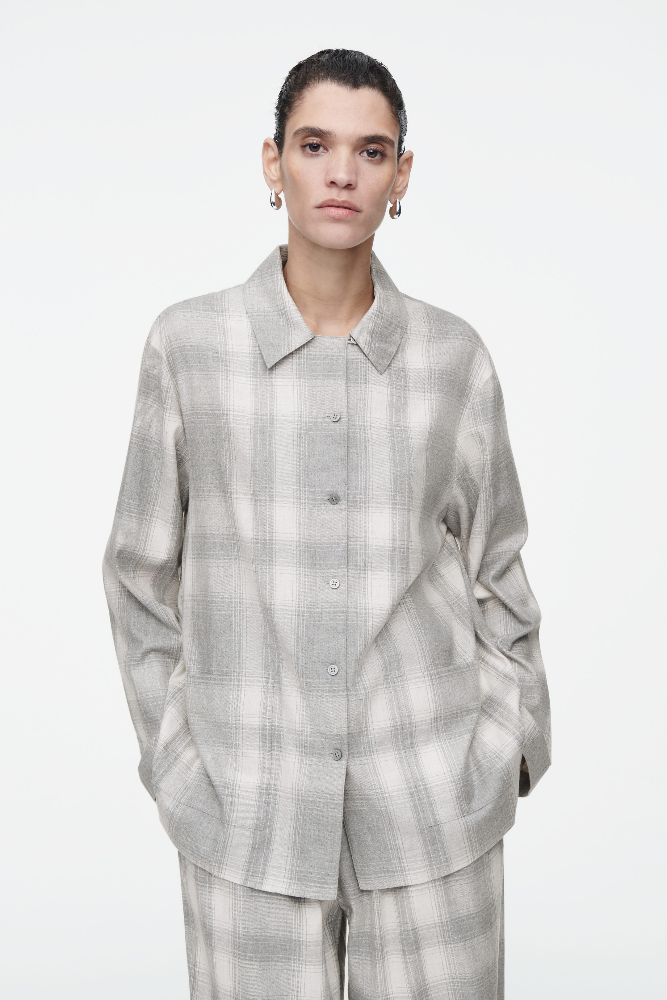 CHECKED FLANNEL PYJAMA SHIRT