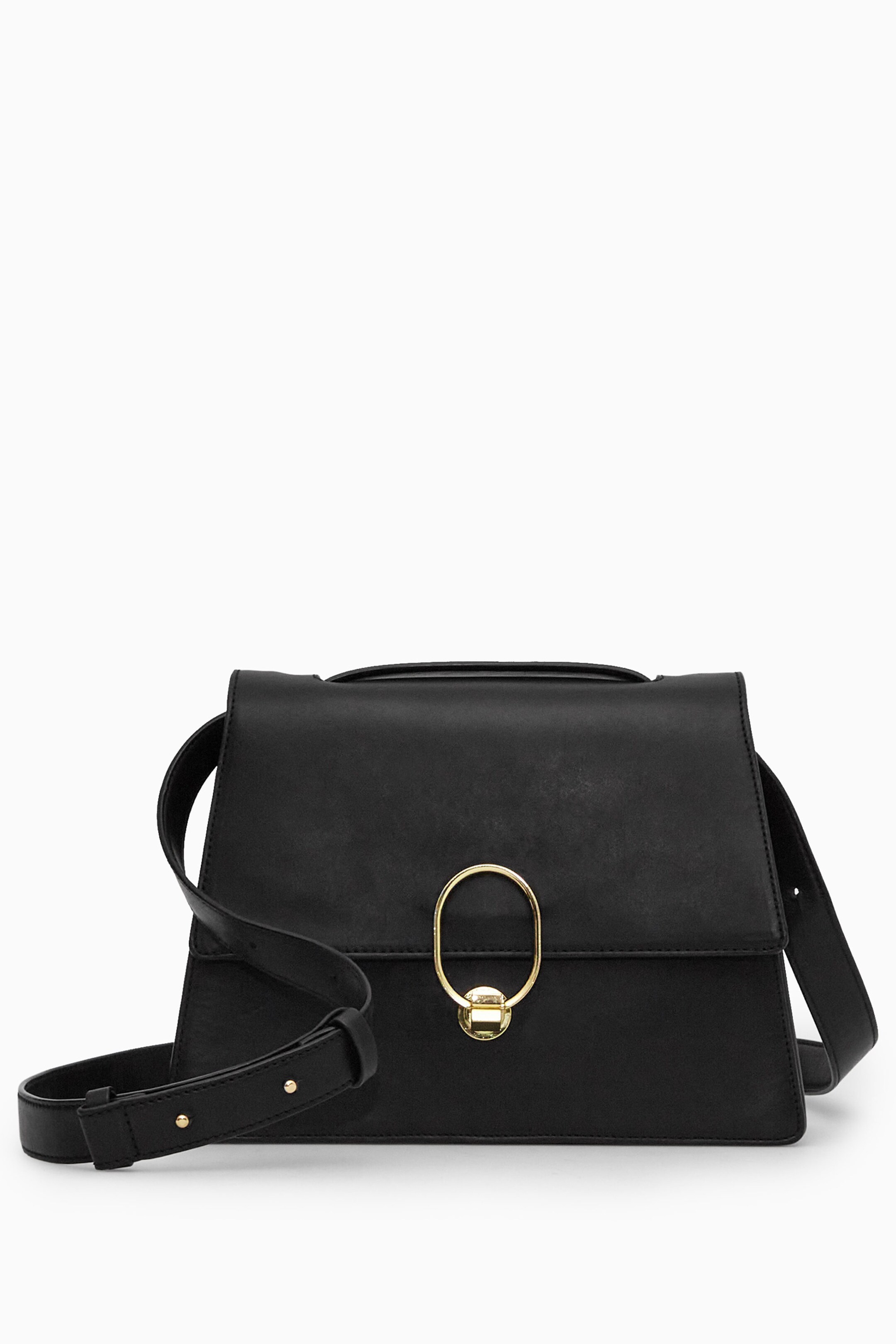 CLASP SHOULDER BAG - LEATHER