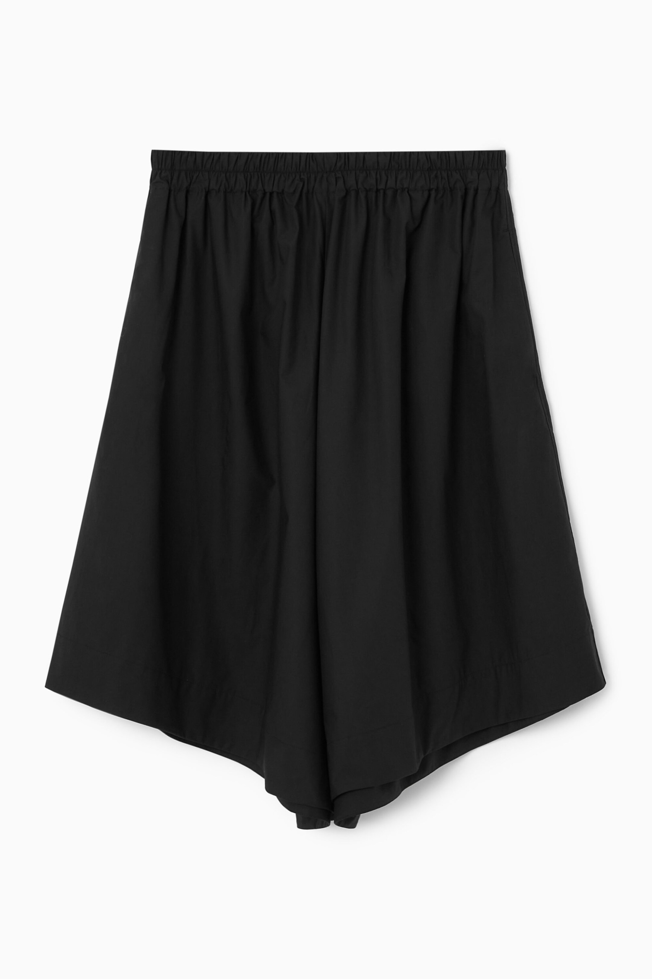 GATHERED WIDE-LEG SHORTS