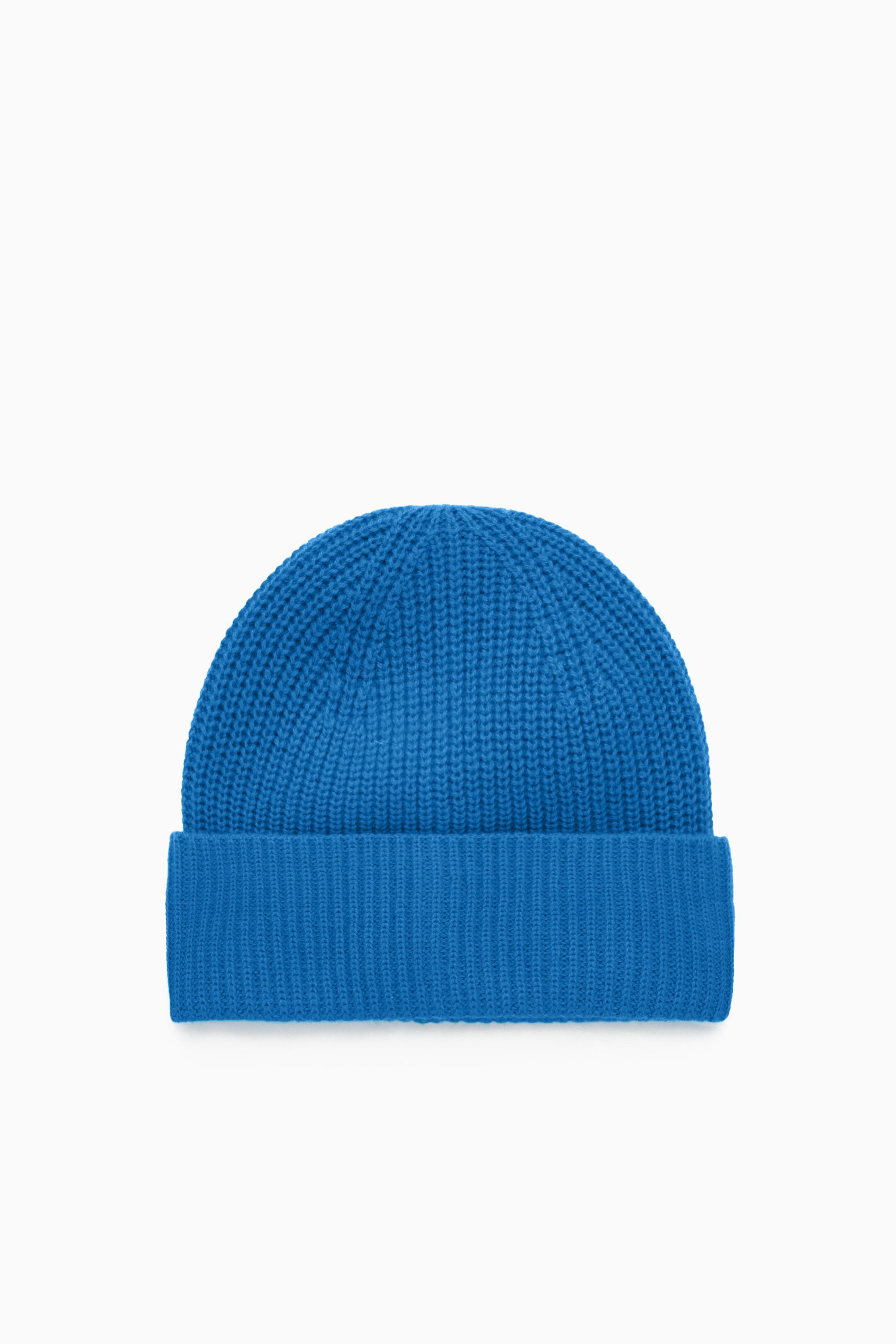 RIBBED WOOL AND CASHMERE BEANIE