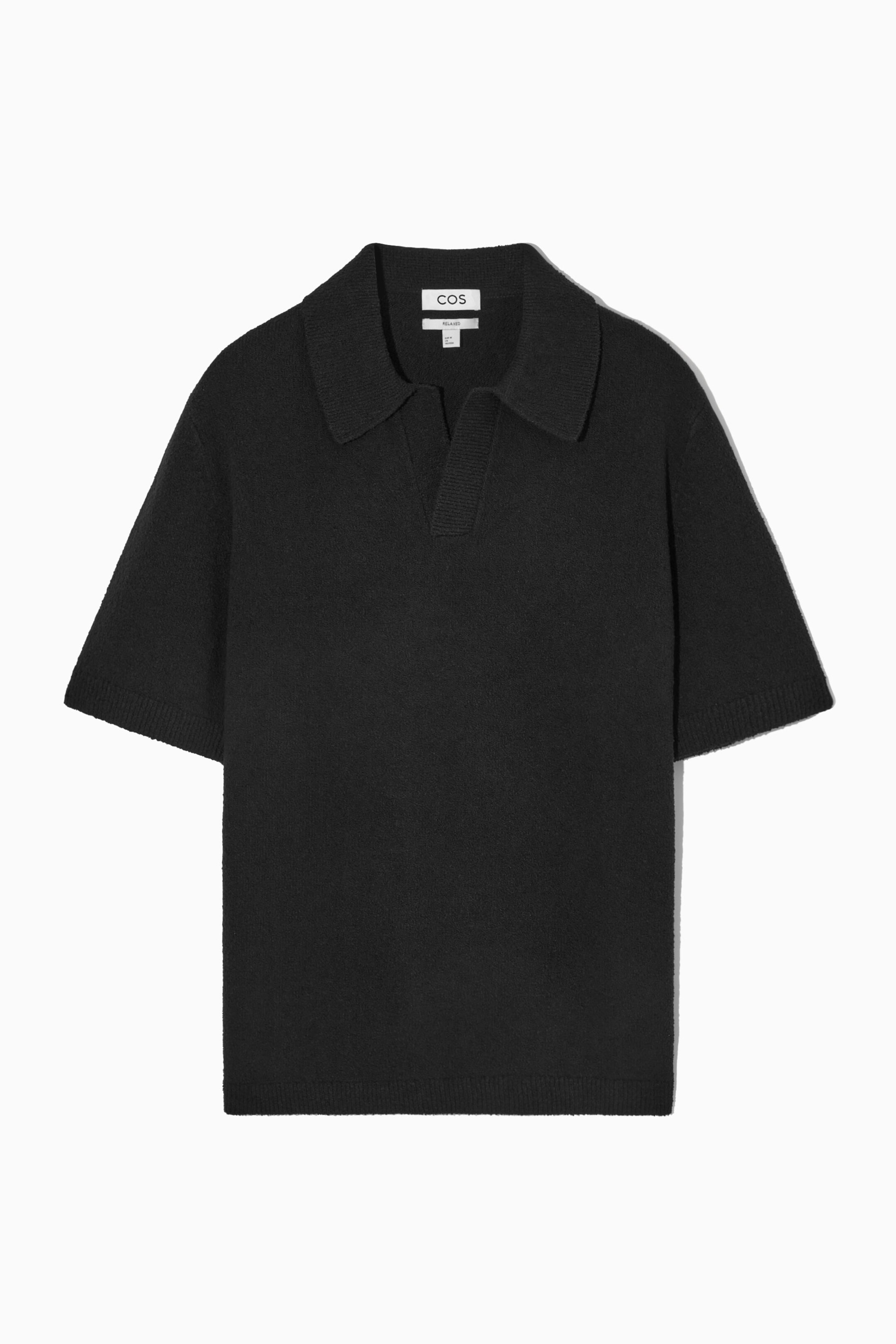 LOCKERES BAUMWOLL-POLOSHIRT AUS BOUCLÉ-STRICK