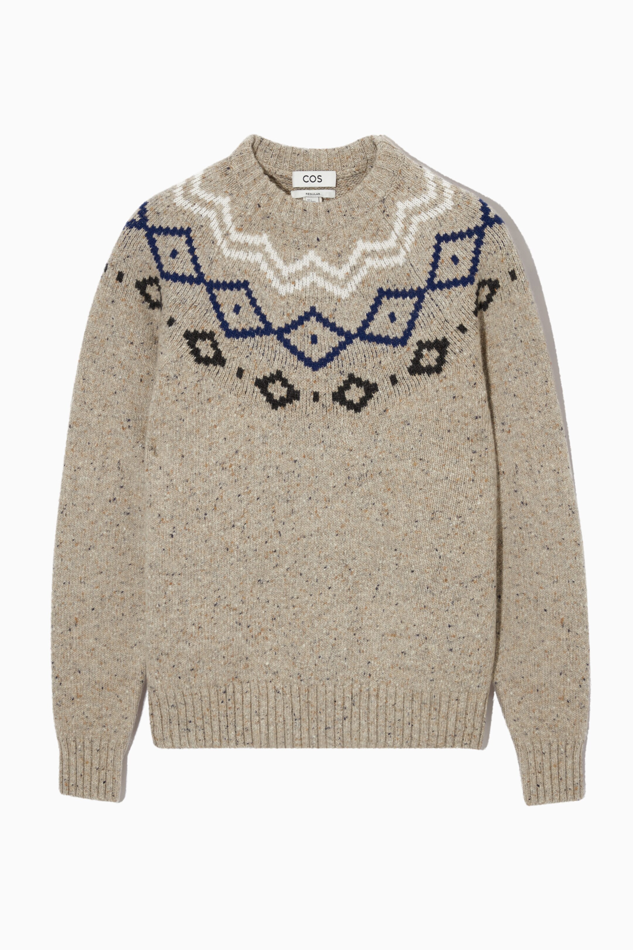 OVERSIZED ALPACA-BLEND JUMPER - LIGHT BEIGE MÉLANGE