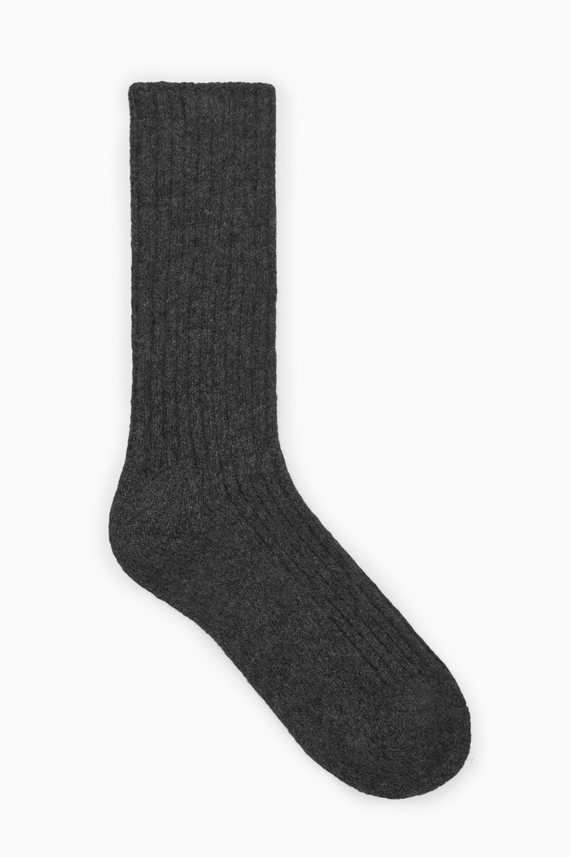 RIBBED CASHMERE SOCKS