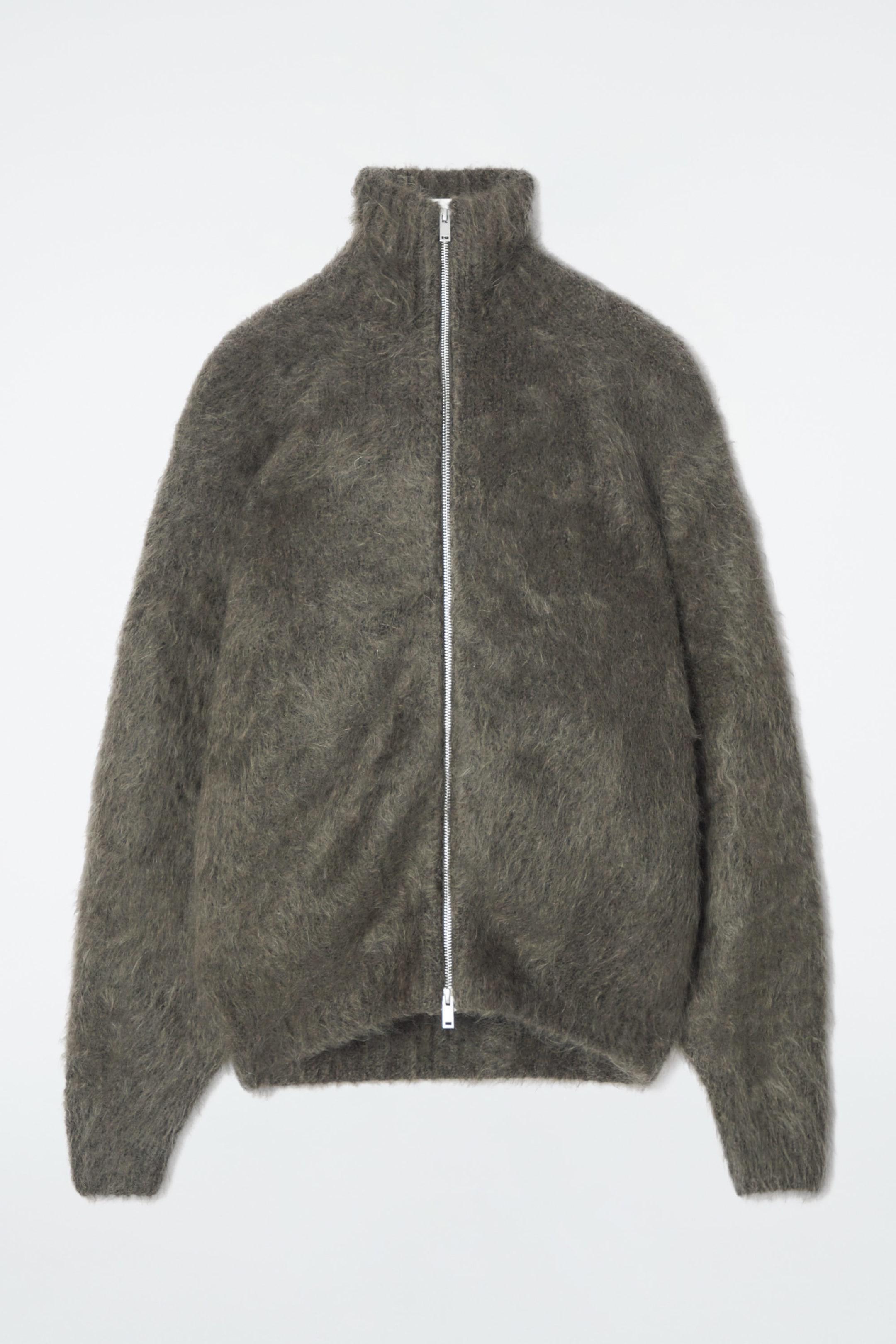 THE BRUSHEDMOHAIR ZIPUP JACKET