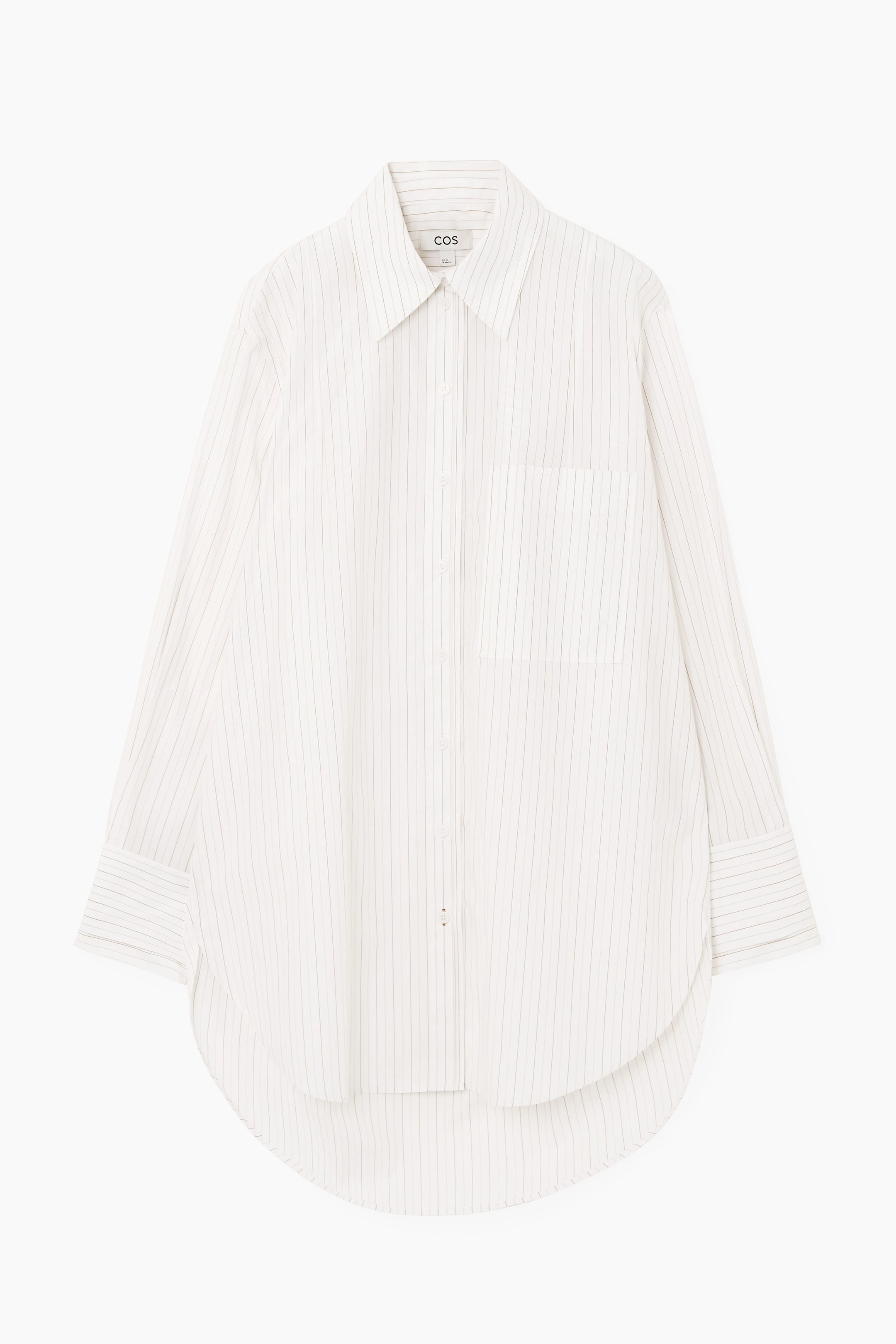 OVERSIZED PINSTRIPED SHIRT