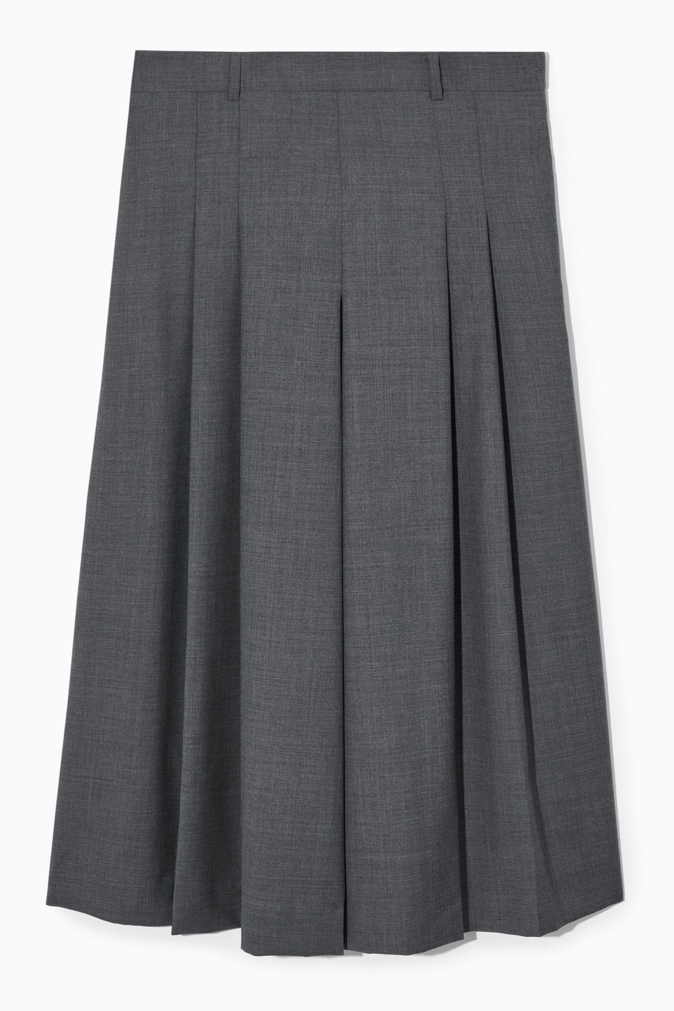 TAILORED WOOL SKORT