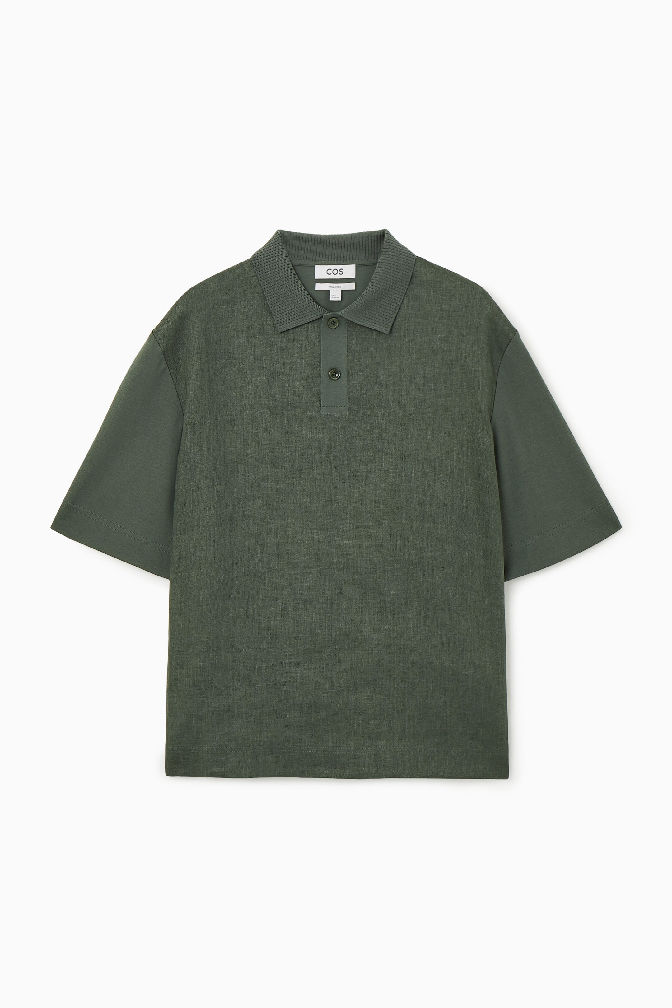 CONTRAST-PANEL POLO SHIRT