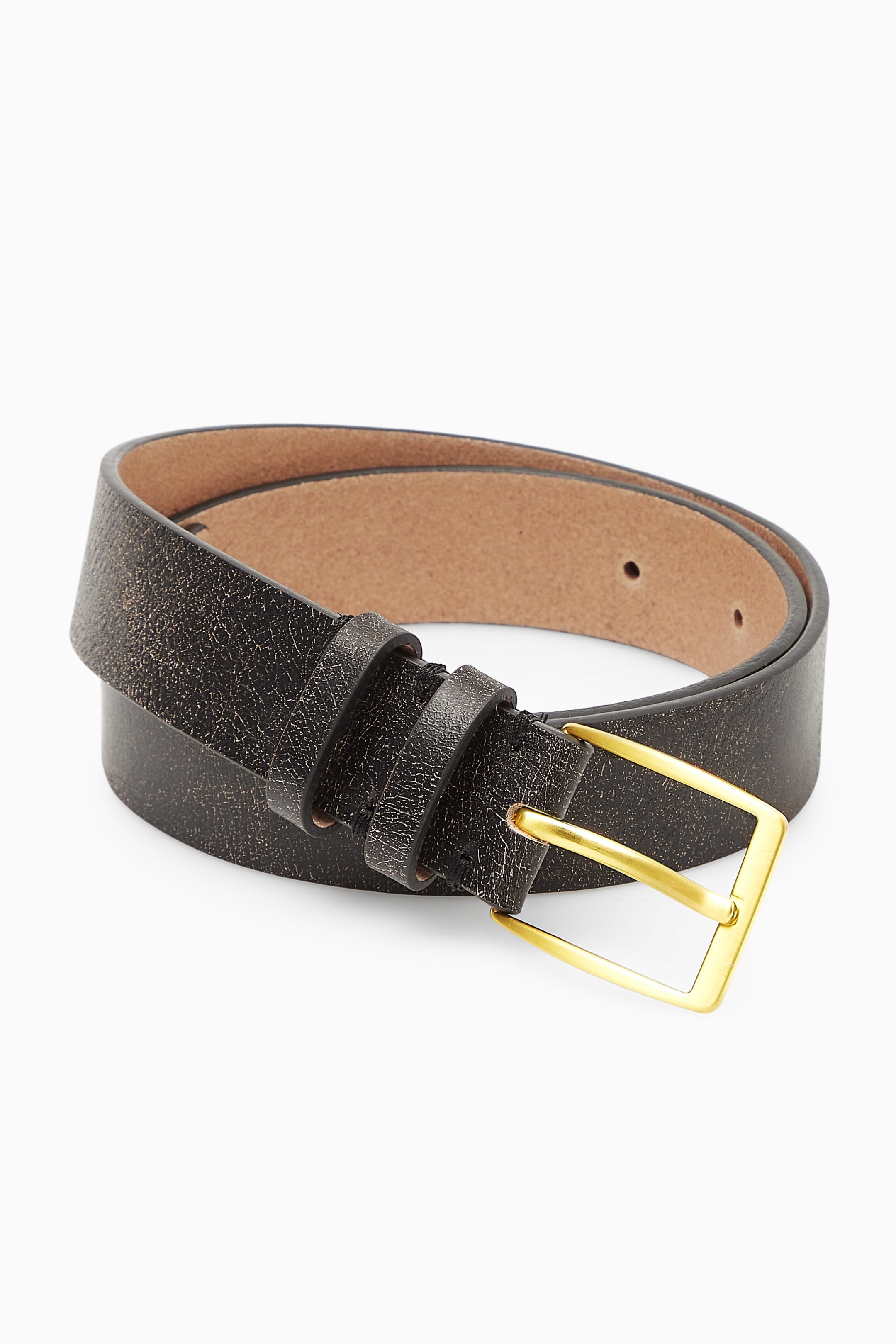 CRACKED LEATHER BELT