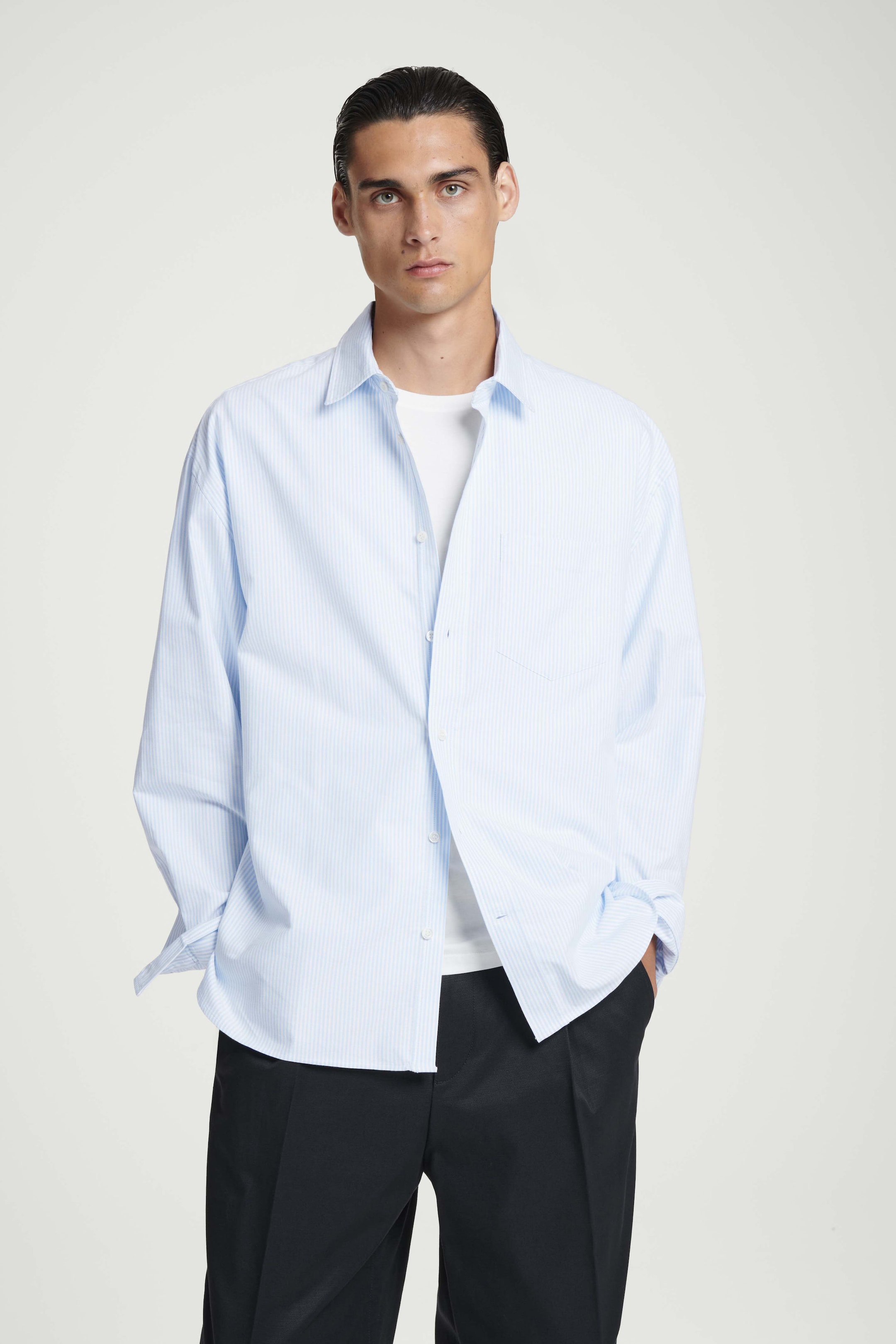 CHEMISE OXFORD OVERSIZE LARGE EN COTON