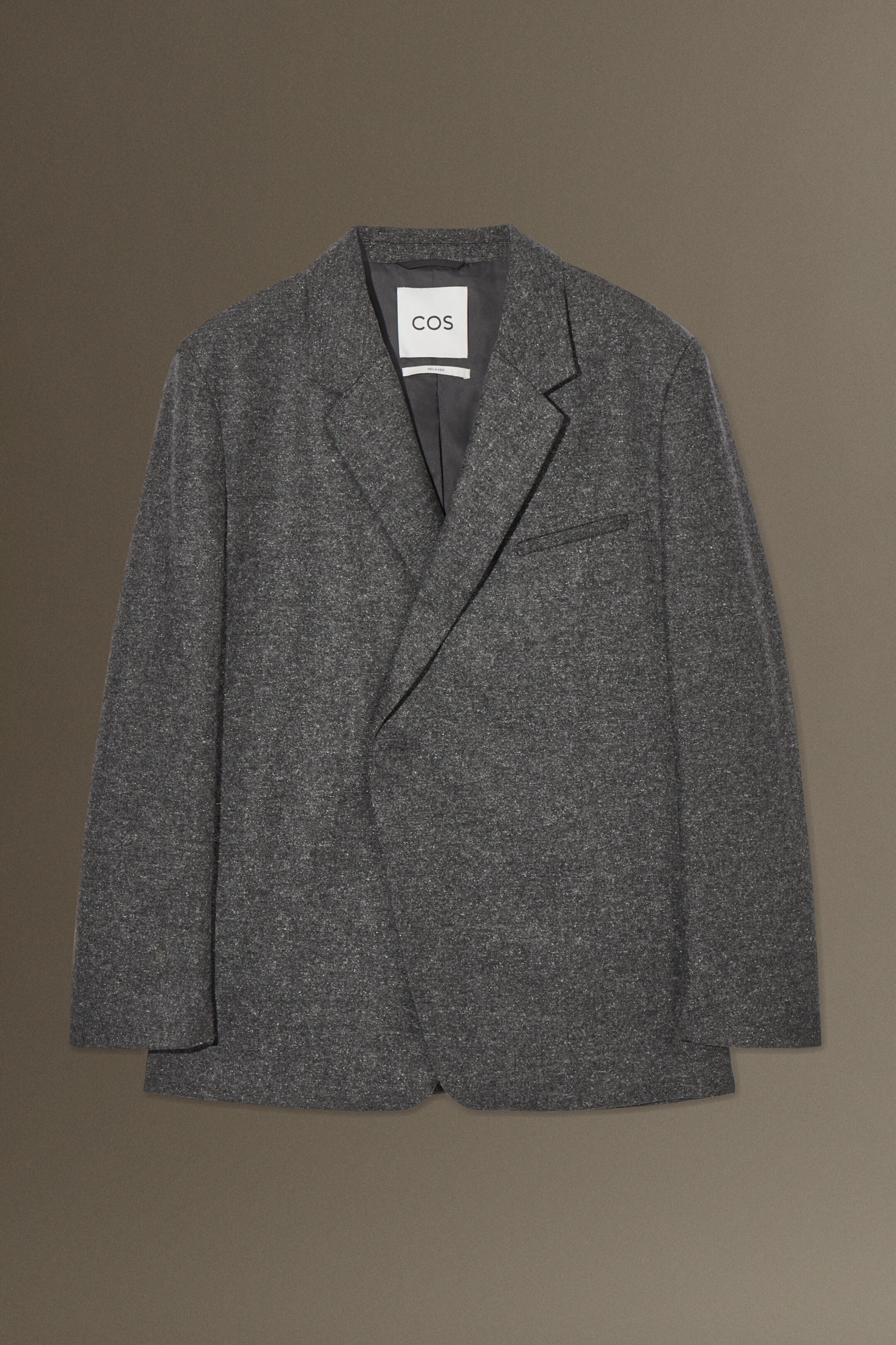 ASYMMETRISCHER WOLLBLAZER - LOCKERE PASSFORM