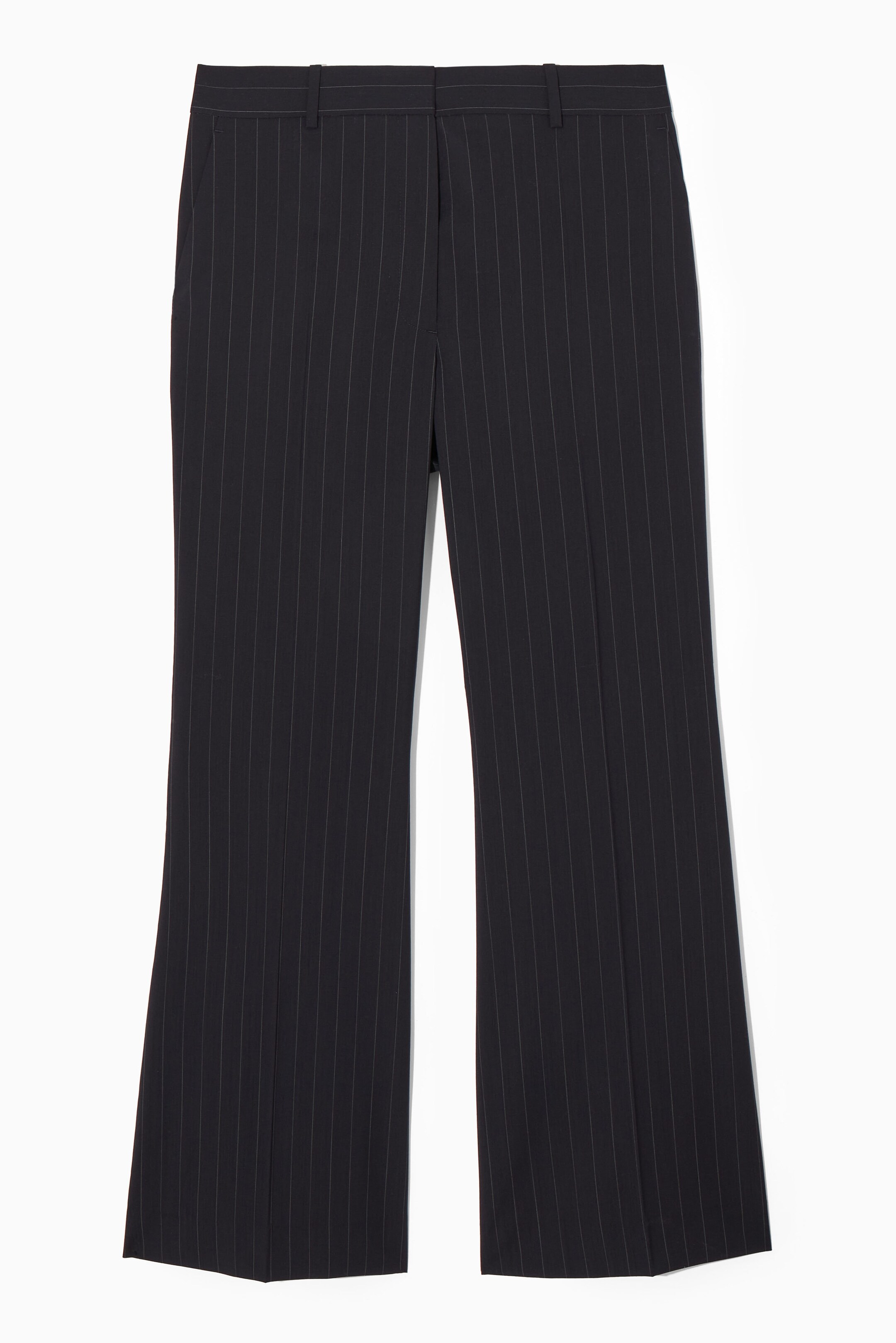 REGULAR FLARED WOOL TROUSERS