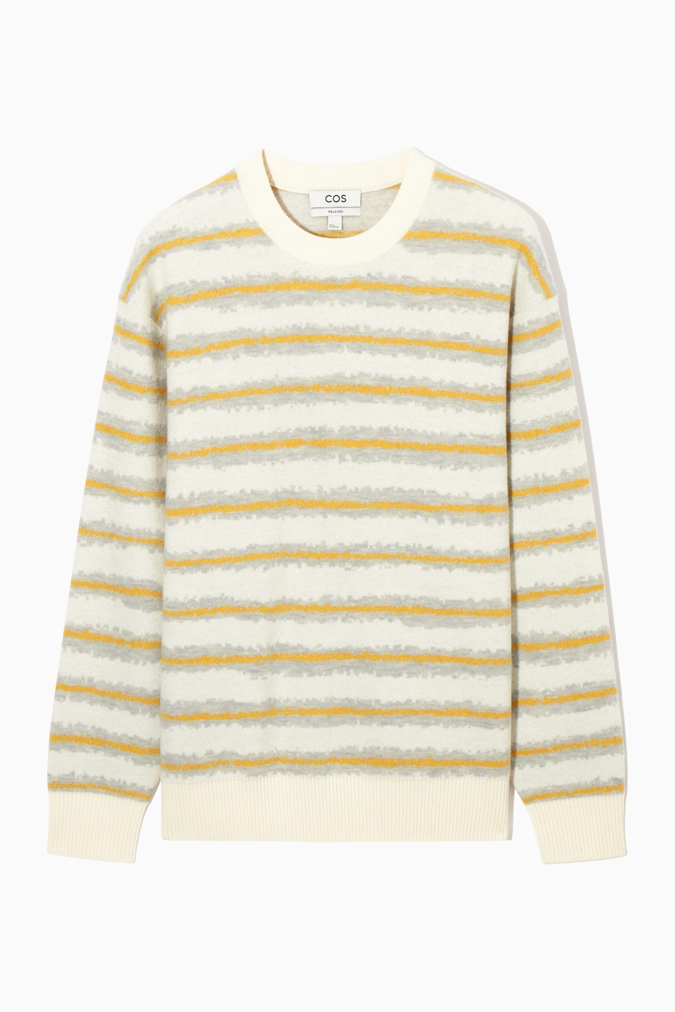 STRIPED BOILED-WOOL JUMPER