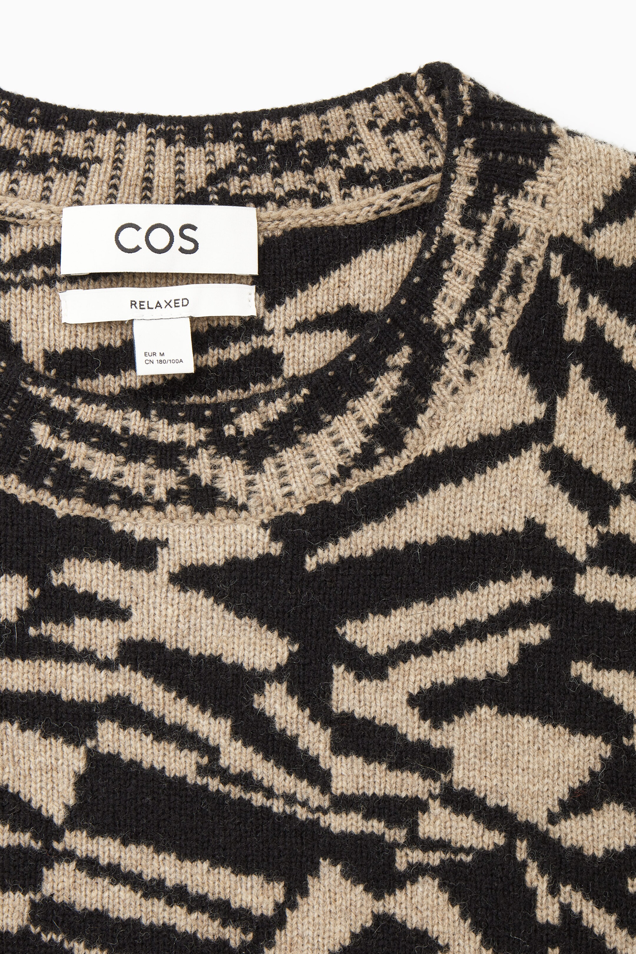 GEOMETRIC WOOL-JACQUARD JUMPER