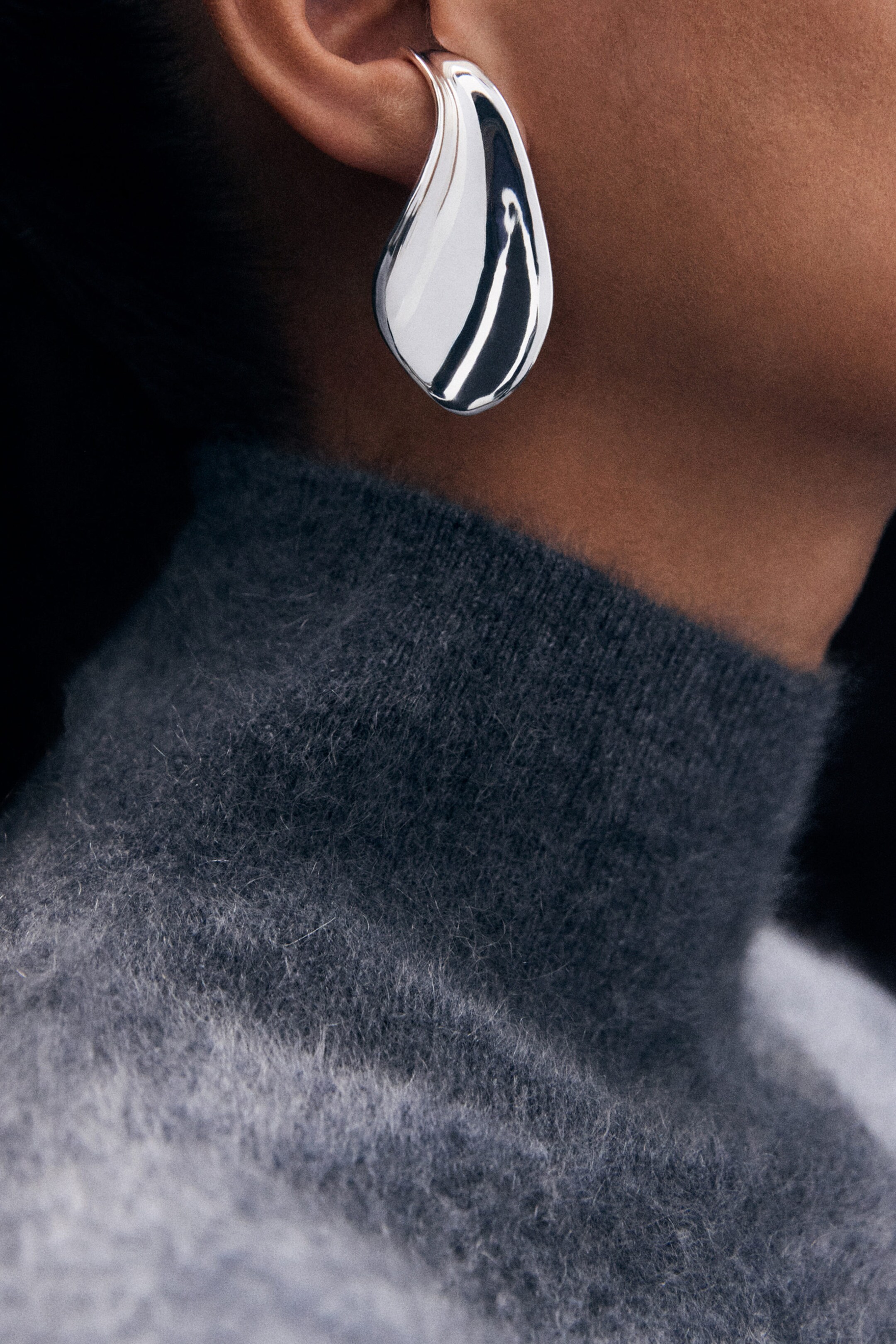 ORGANIC-SHAPED MISMATCHED EARRINGS