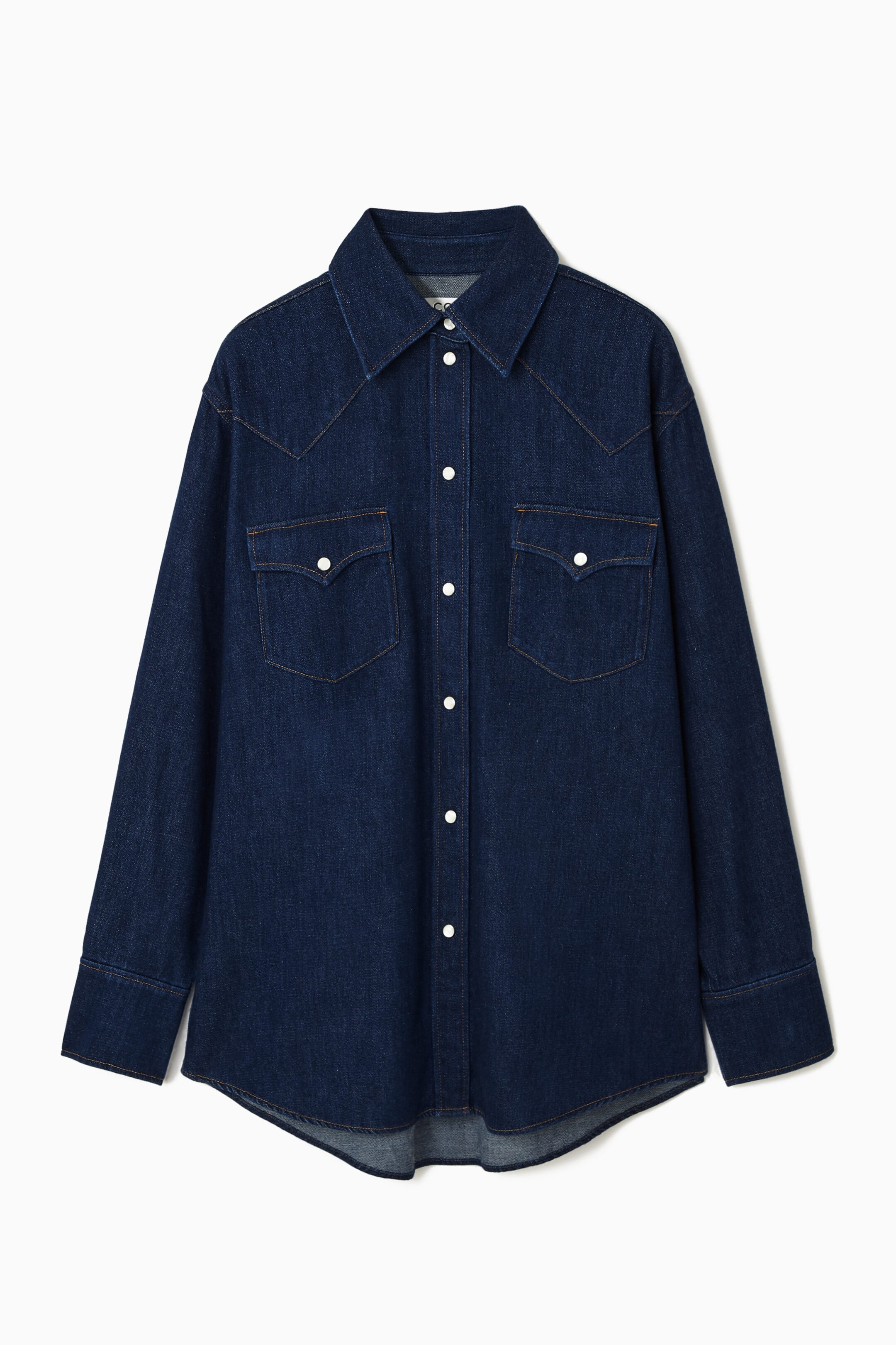 OVERSIZED DENIM WESTERN SHIRT