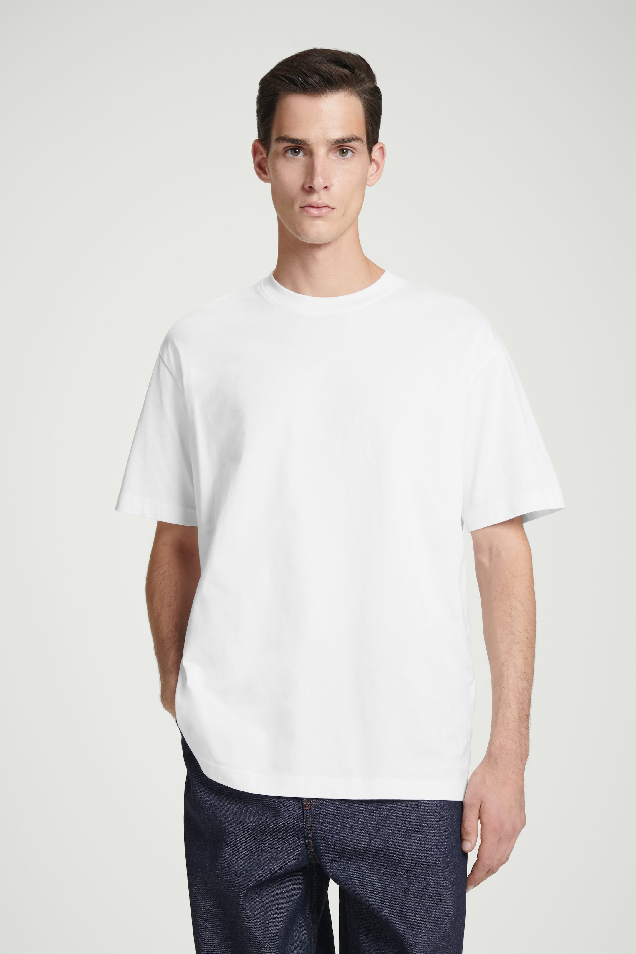 OVERSIZED COTTON T SHIRT WHITE