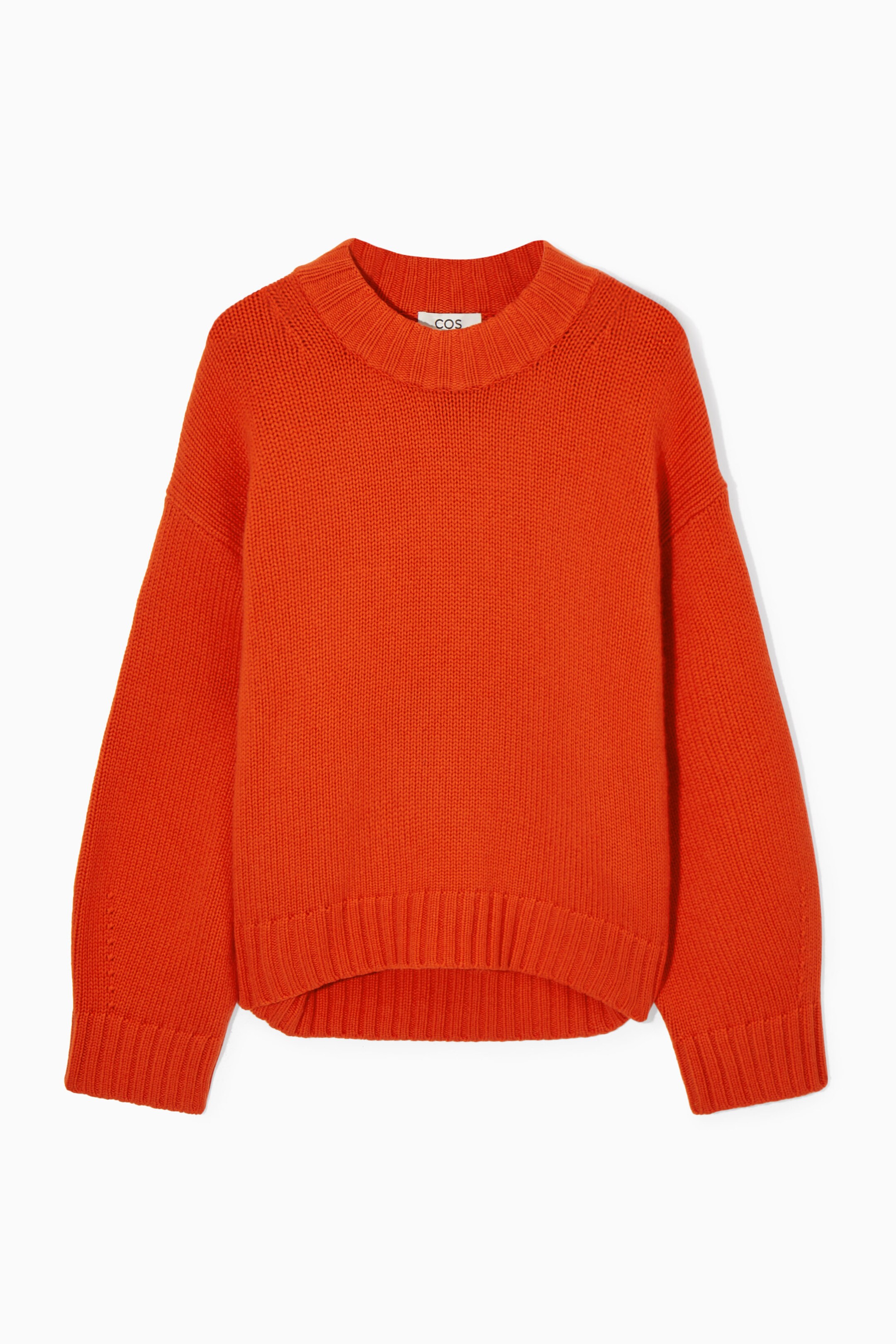 CHUNKY PURE CASHMERE CREW-NECK JUMPER