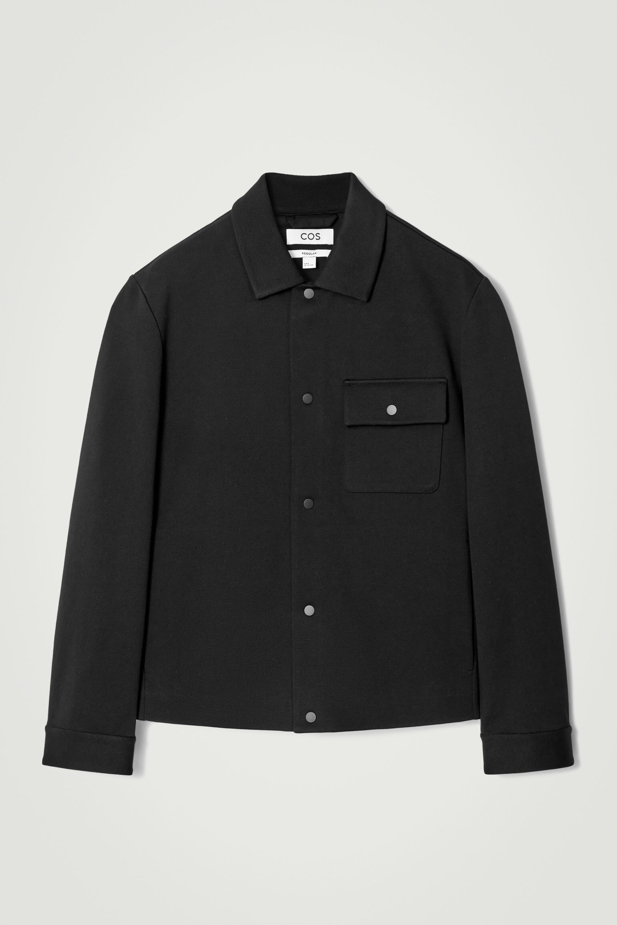 JERSEY-TWILL SHIRT JACKET