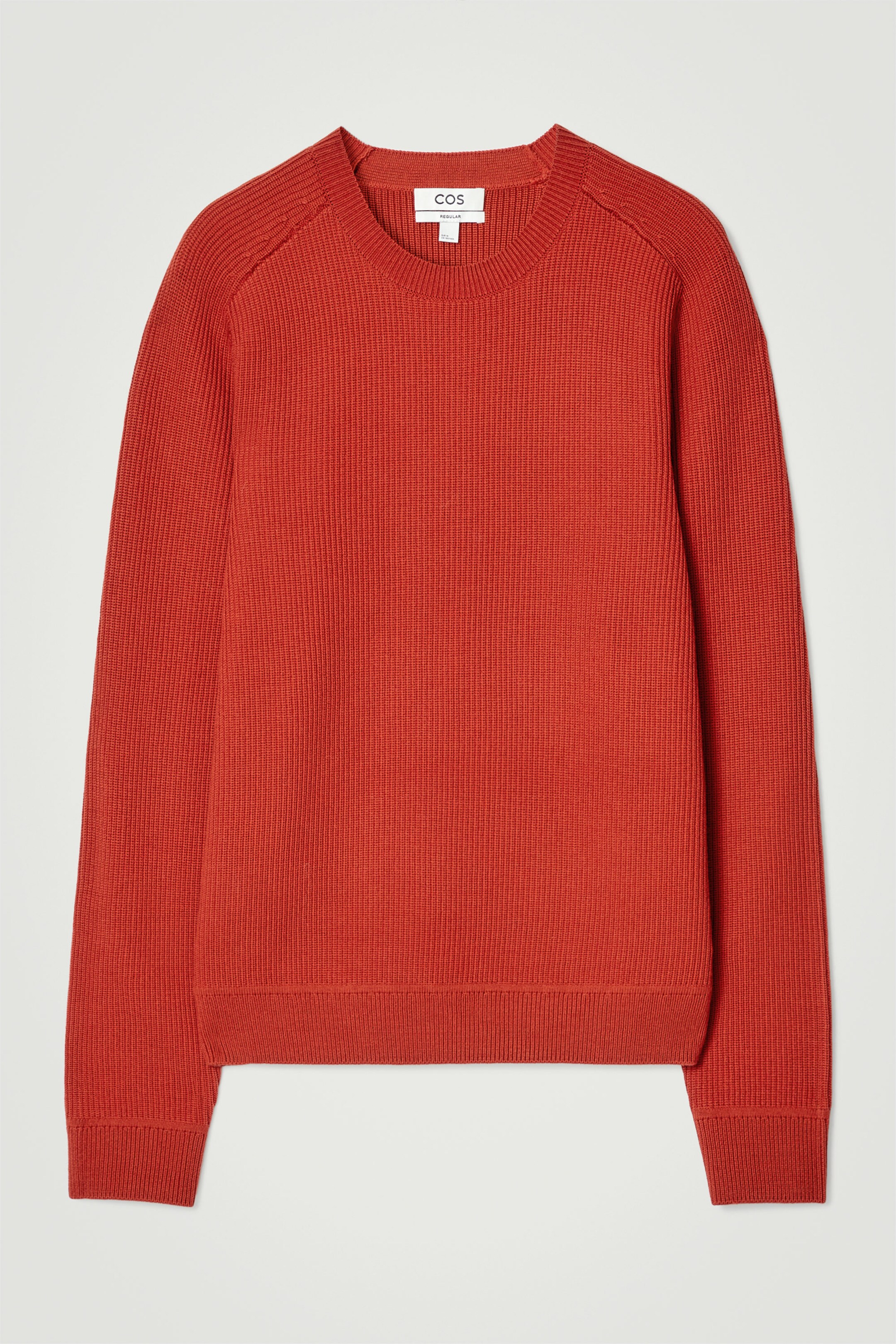 RIBBED MERINO WOOL JUMPER