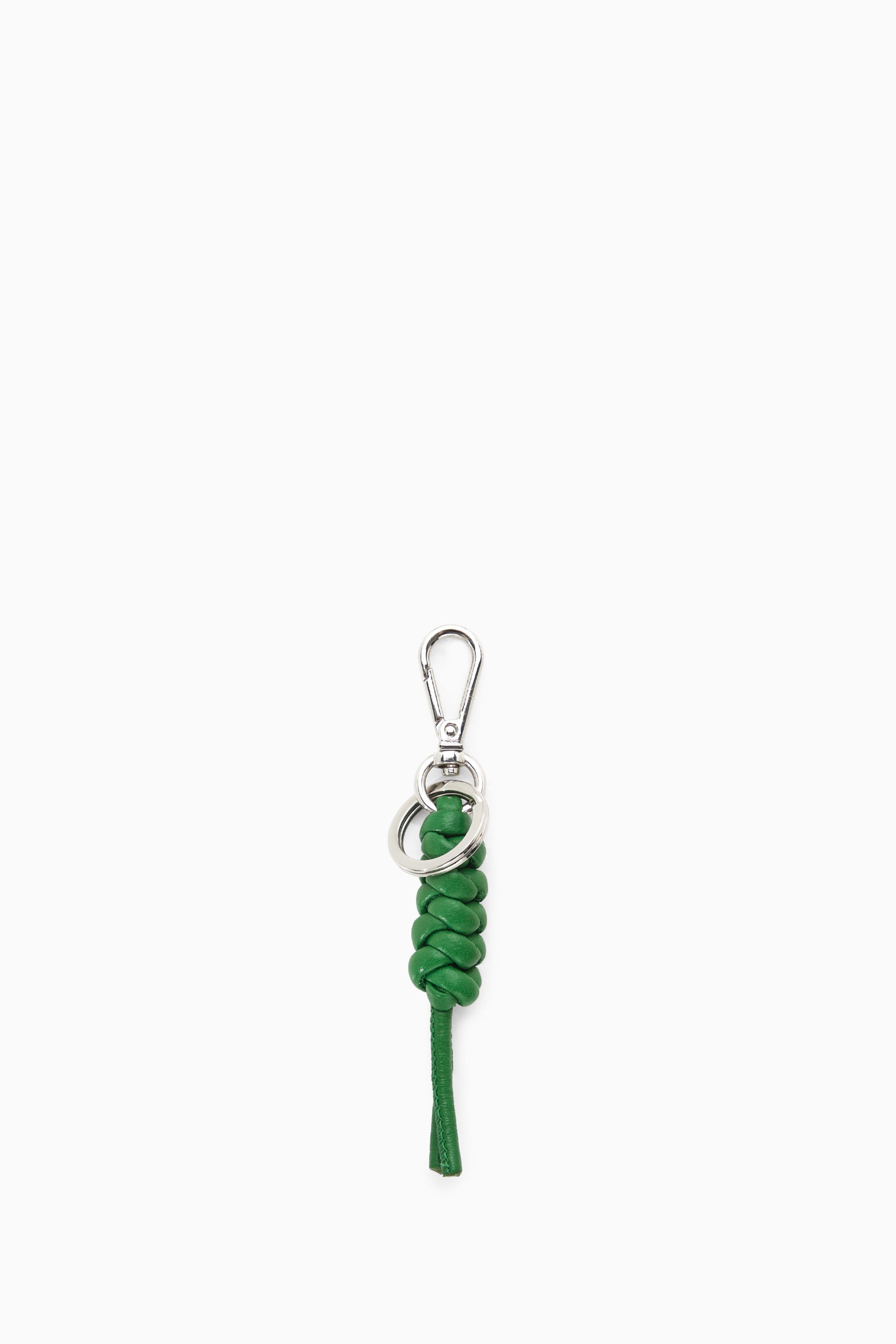 KNOTTED LEATHER KEYRING