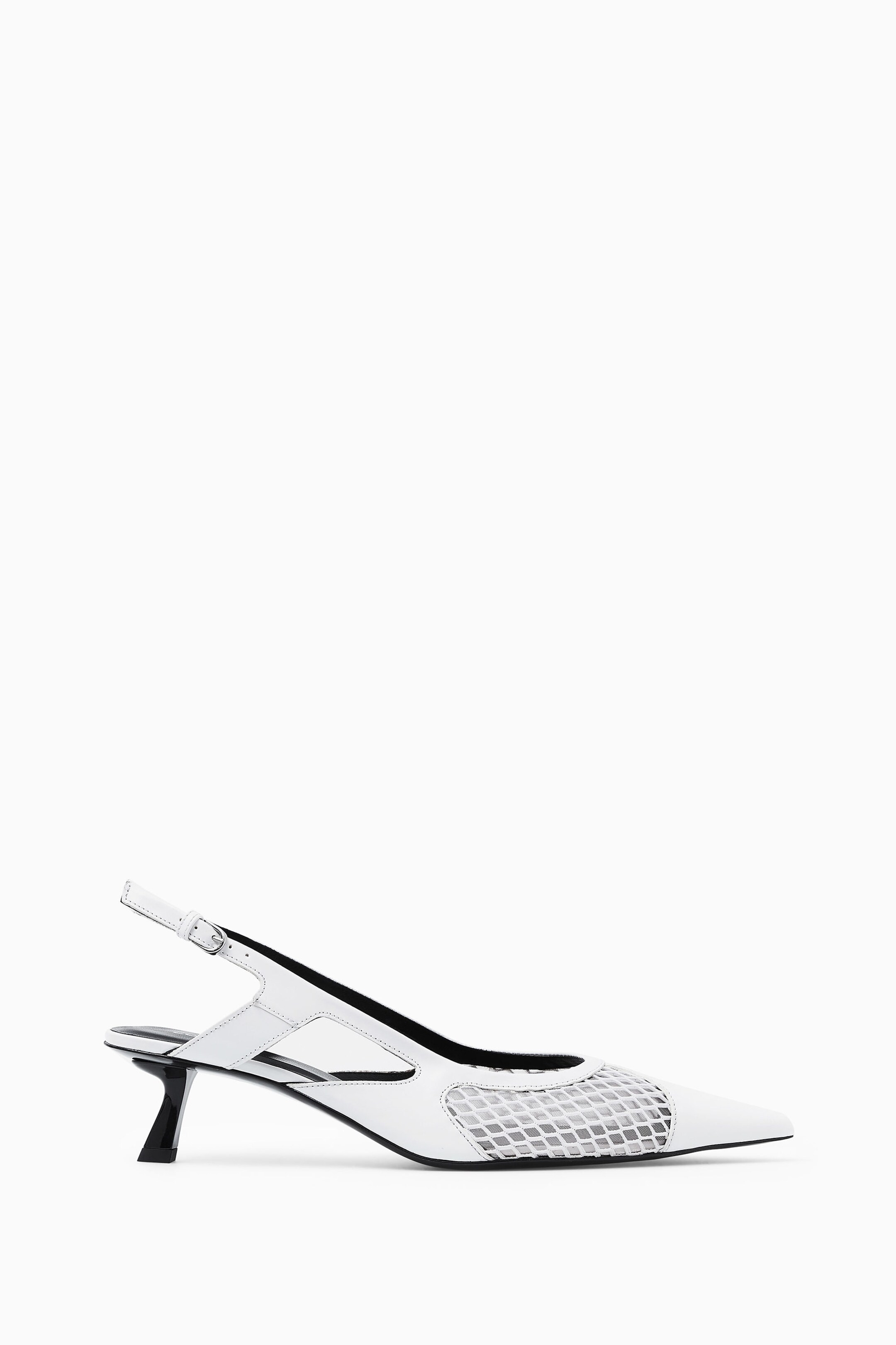 ESCARPINS SLINGBACK POINTUS PETIT TALON DÉTAIL MESH