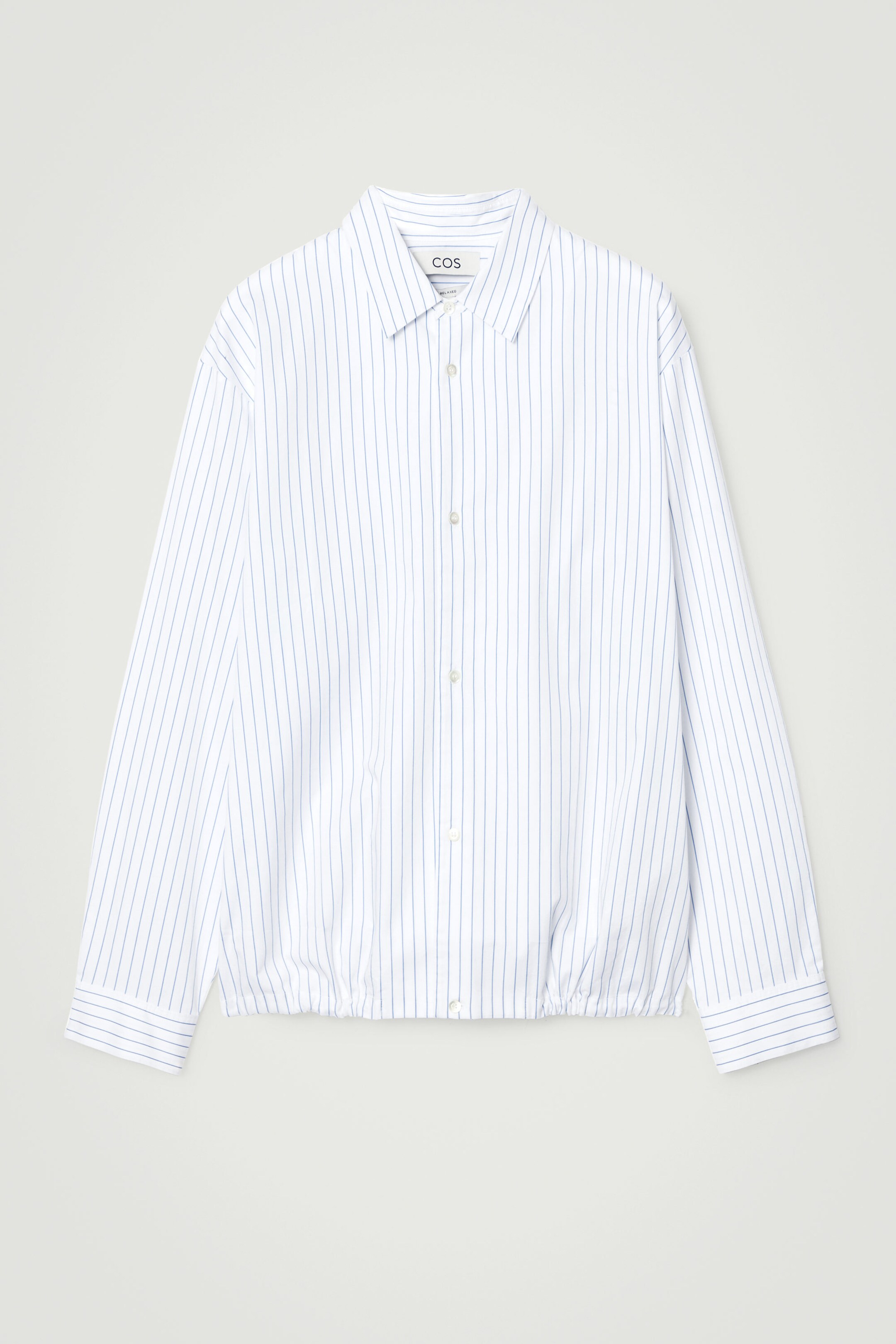 RELAXED DRAWSTRING COTTON SHIRT