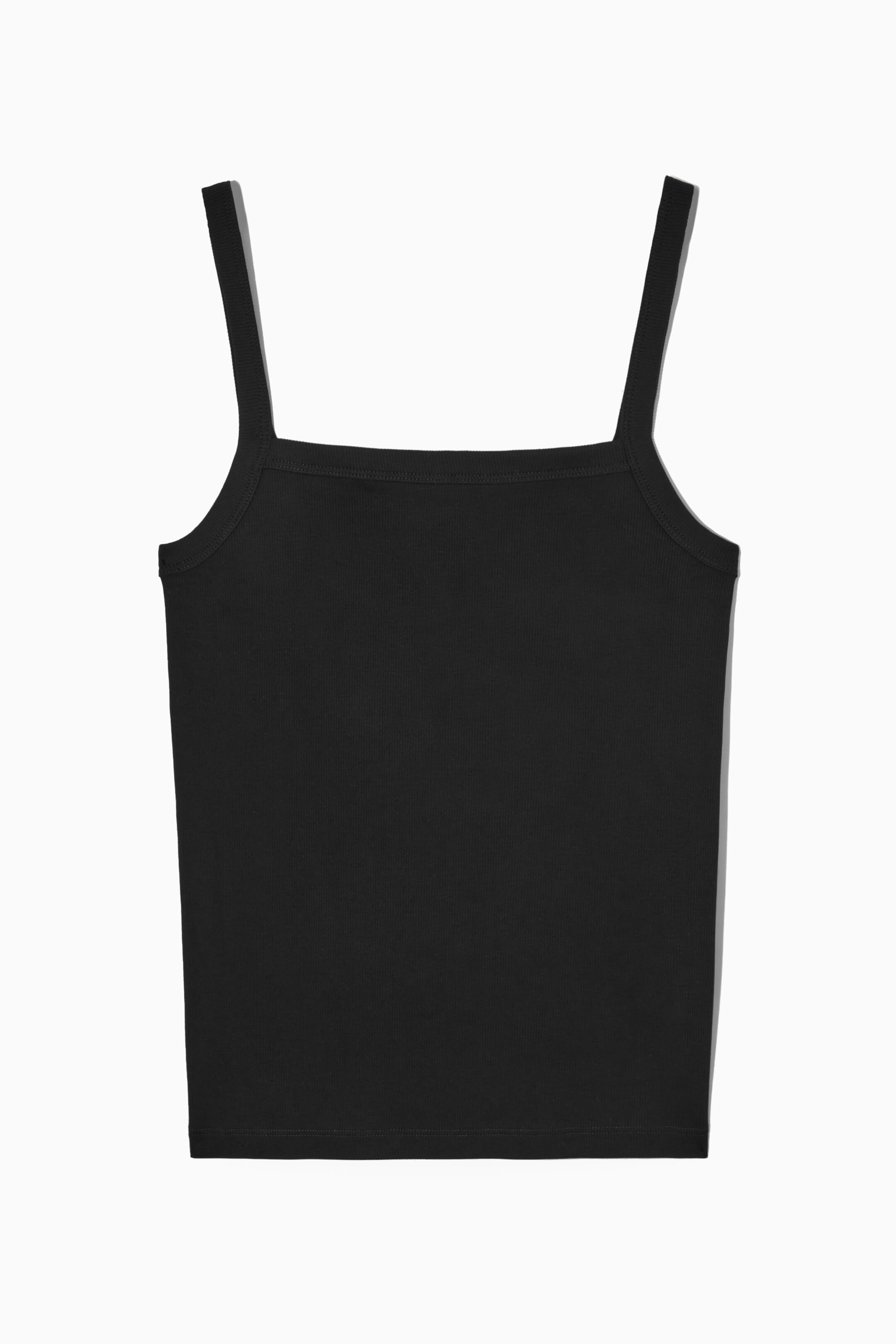 GERIPPTES TANKTOP AUS JERSEY MIT SCHMALER PASSFORM