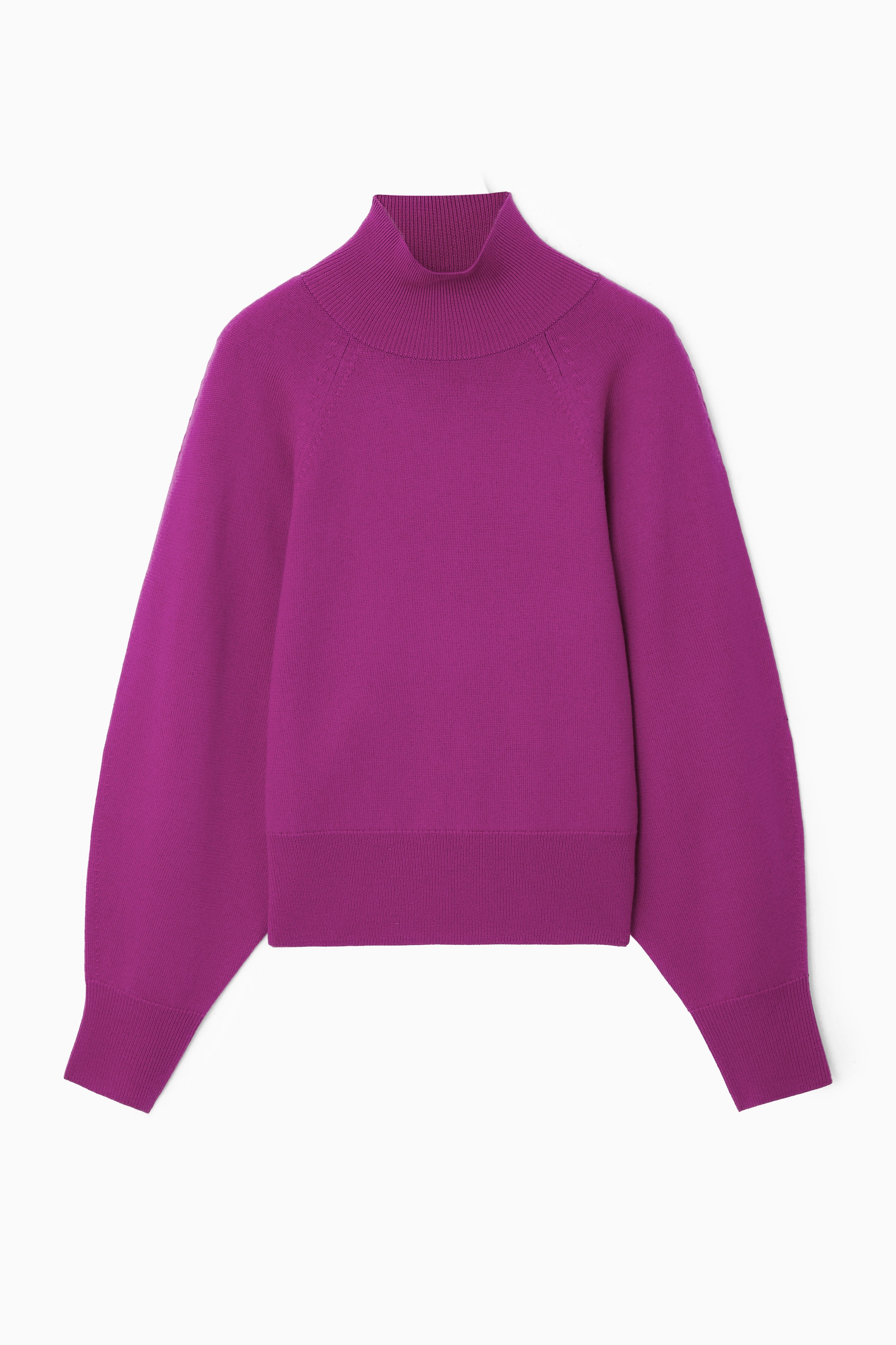 BATWING-SLEEVE MERINO WOOL JUMPER