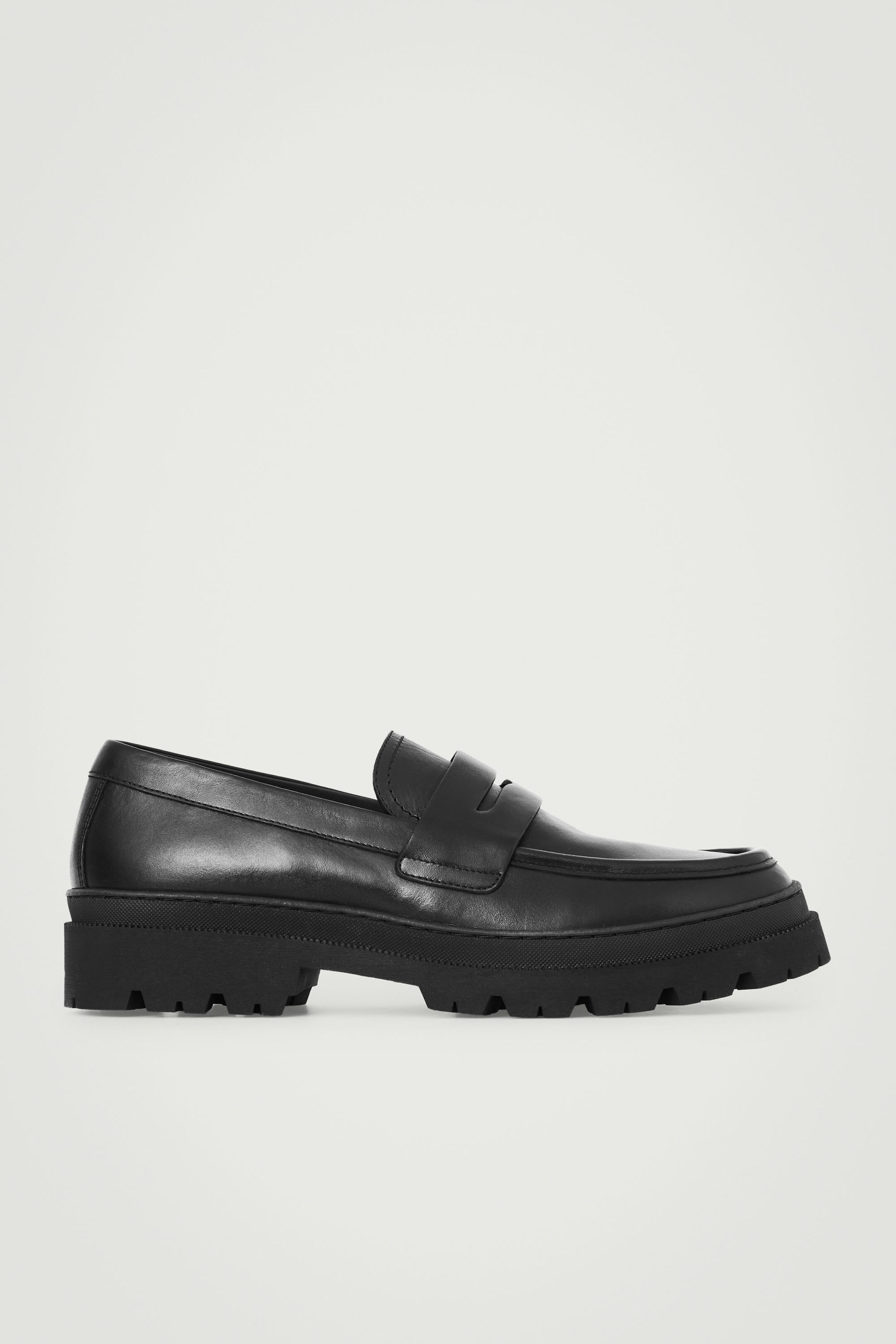 CHUNKY LEATHER LOAFERS